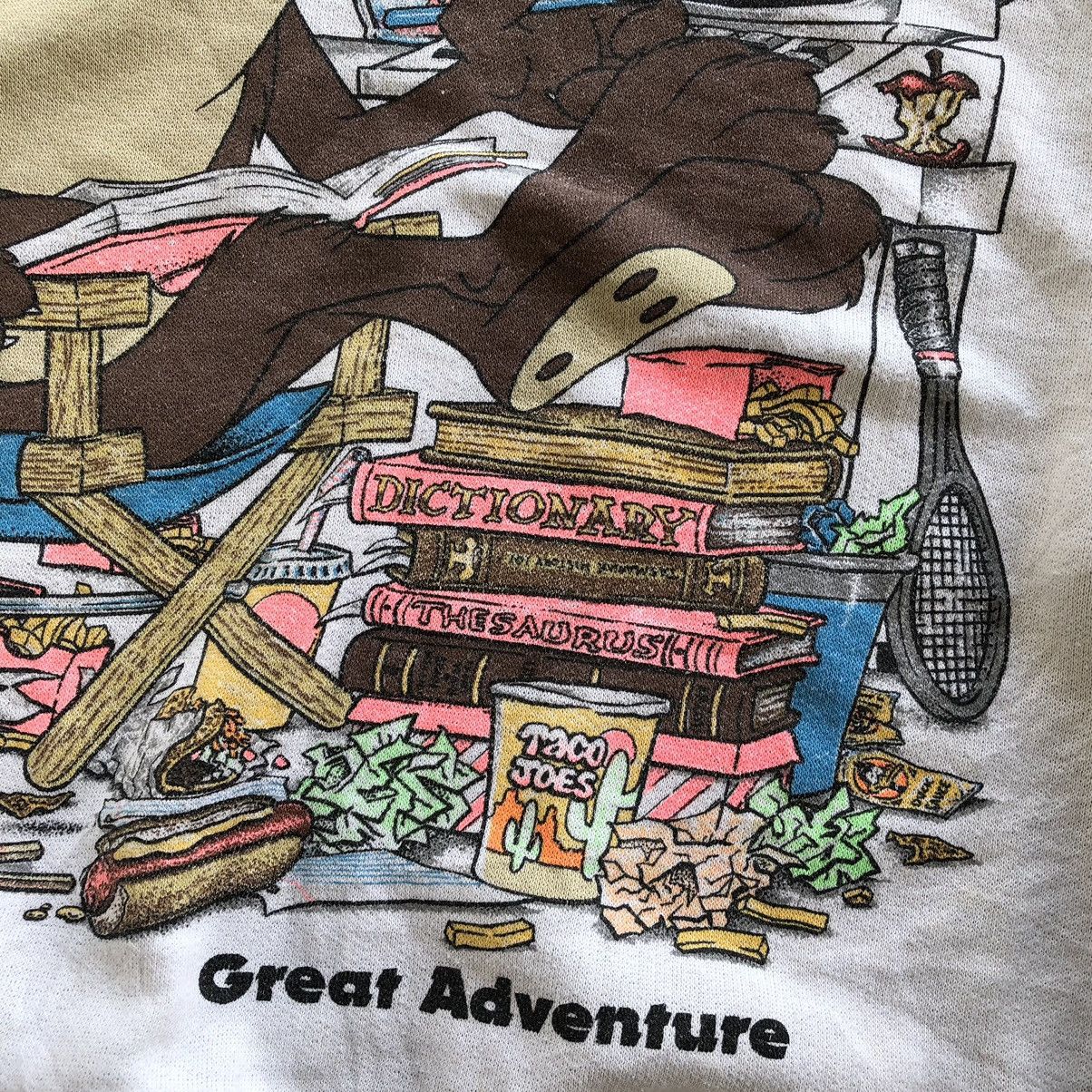 Cartoon Network × Vintage × Warner Bros Distressed TAZMANIA 1989 Warner Bros Nice Printed Sweatshirt Size US XL / EU 56 / 4 - 7 Thumbnail