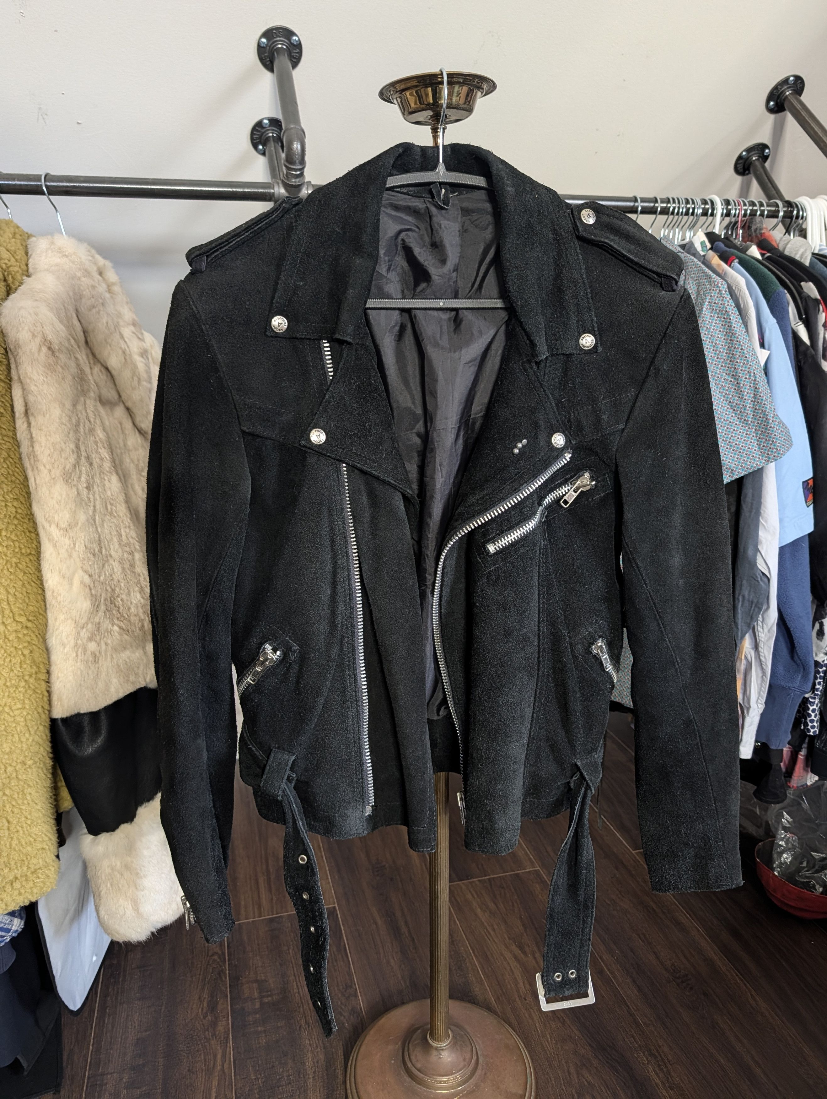 Ascot Chang ASCOT Vtg Australian top dyed leather nubuck biker jkt Size US S / EU 44-46 / 1 - 12 Thumbnail