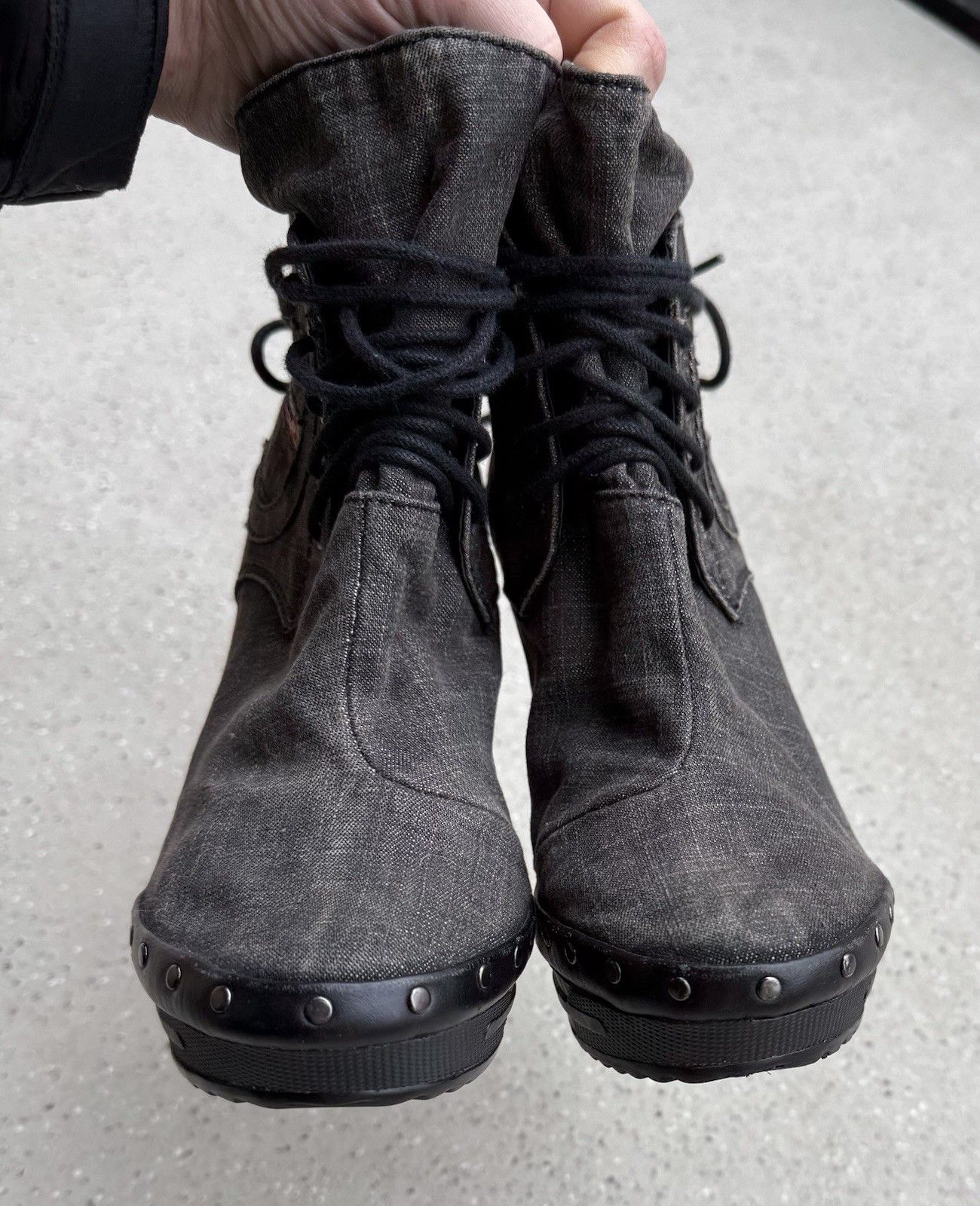 Diesel Vintage 2000s Y2k Diesel Heels Shoes Denim Style Rare Size US 8.5 / IT 38.5 - 10 Thumbnail