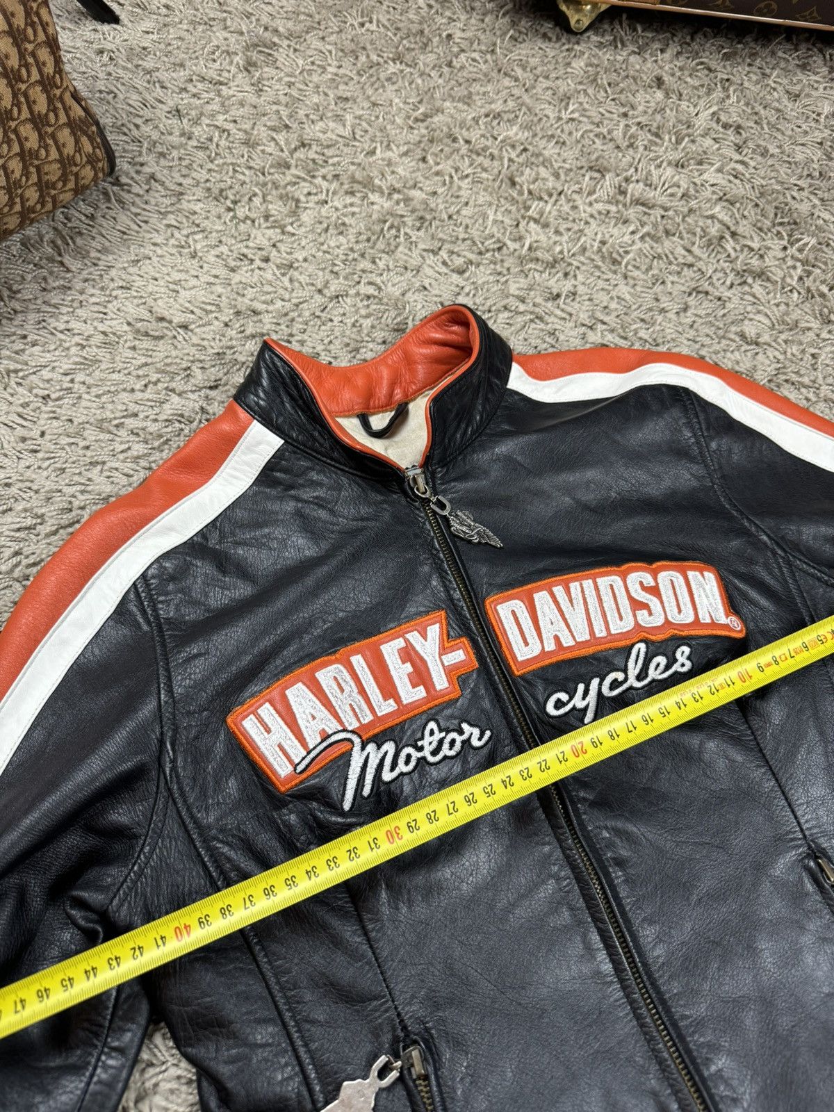 Harley Davidson Vintage leather jacket Harley Davidson 90s original item Size M / US 6-8 / IT 42-44 - 5 Thumbnail