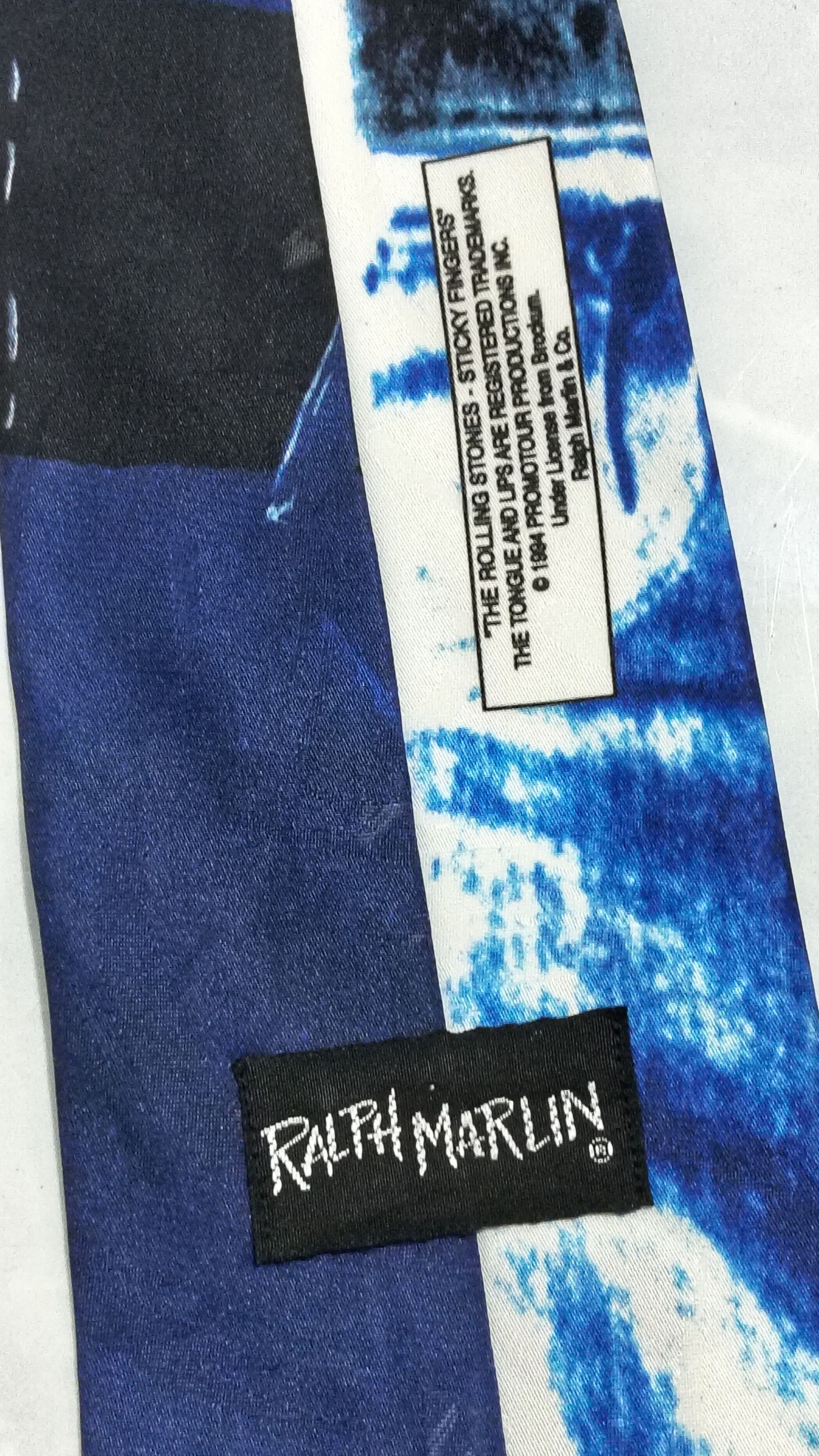 The Rolling Stones × Vintage 🔥 1994 The Rolling Stones "Sticky Fingers" vtg Tie 🔥 Size ONE SIZE - 5 Thumbnail