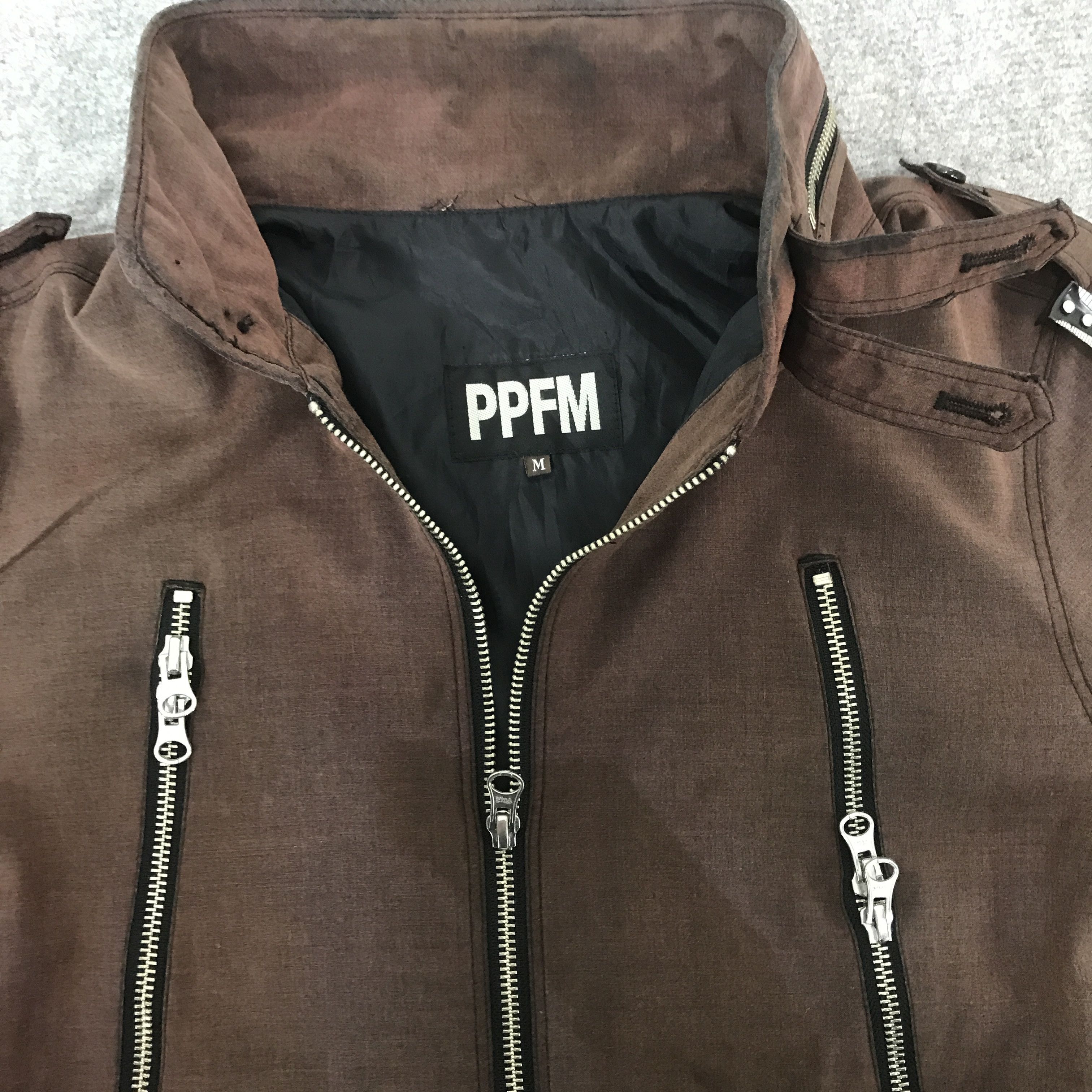 PPFM vintage ppfm faded style bikers style jacket Size US M / EU 48-50 / 2 - 7 Thumbnail
