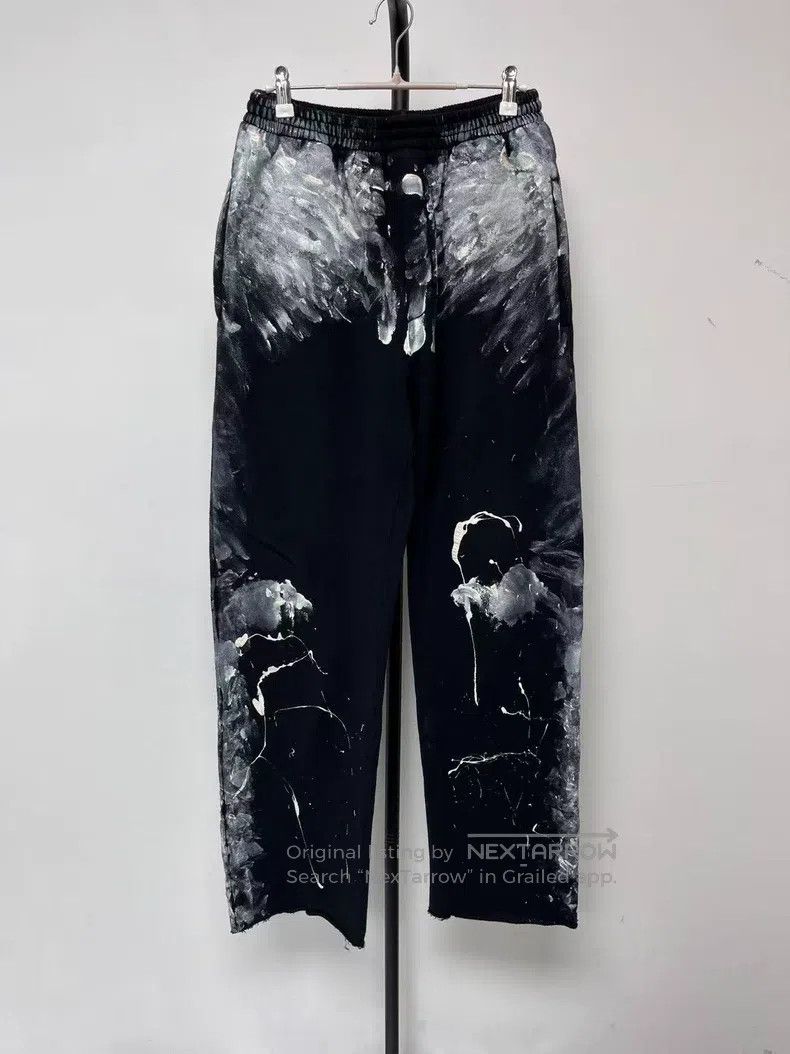 Balenciaga Balenciaga size S Splatter Effect Elastic Waist Straight L Size US 27 - 1 Thumbnail