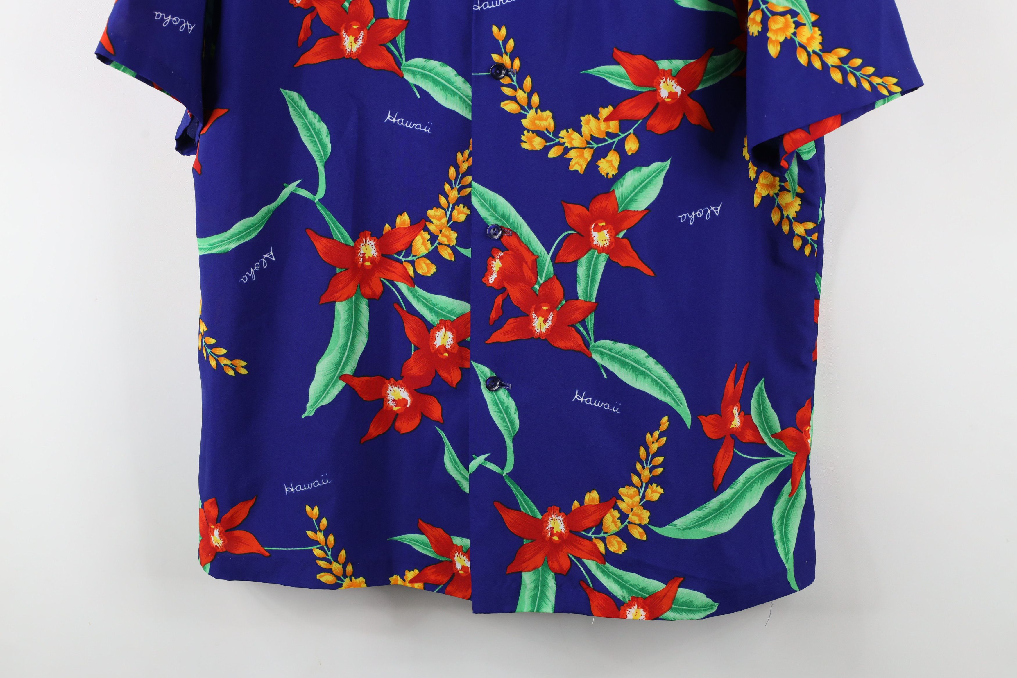 Vintage Vintage 70s Streetwear Flower Hawaiian Button Shirt USA Size US L / EU 52-54 / 3 - 3 Thumbnail