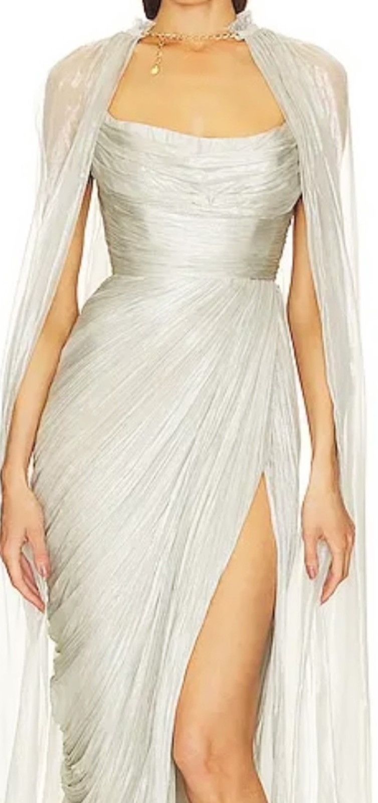Other Elegant Grecian-Style Long Dress - Ivory/Ecru Size XS / US 0-2 / IT 36-38 - 1 Thumbnail