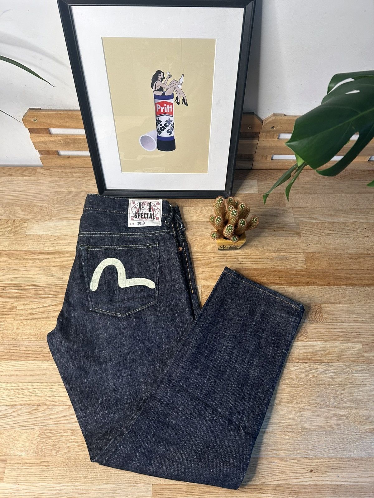 希少☆EVISU PRIVATE STOCK FOR MANIACS W30 Evisu × Japanese Brand Evisu Private Stock for Maniacs Embroidered