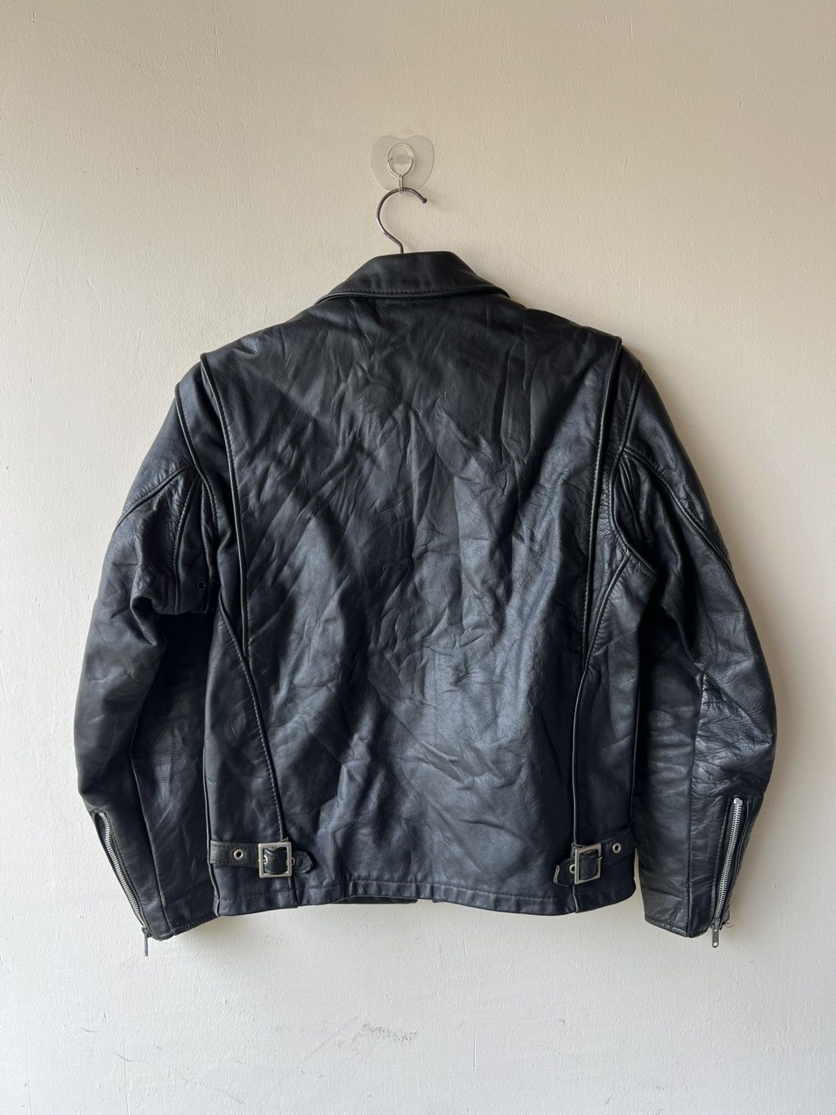 Schott Vintage 80s Schott 642 Distress Patina Leather Rider Jacket Size US S / EU 44-46 / 1 - 3 Thumbnail