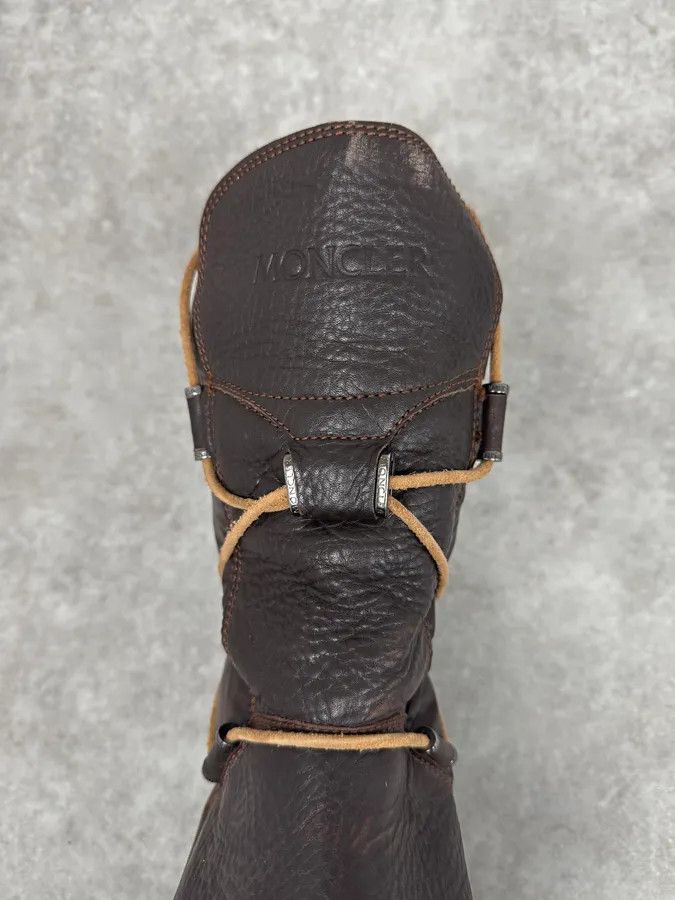 Moncler 2000s Moncler Utility Puffer Brown Leather Boots Size US 8 / EU 41 - 6 Thumbnail