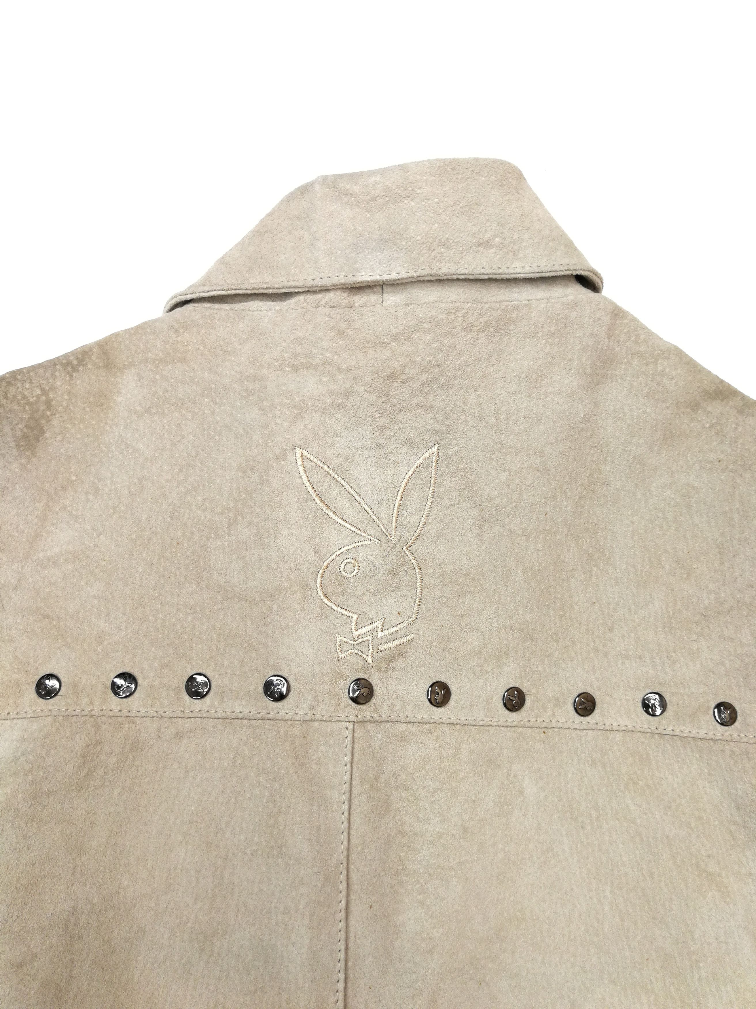 Playboy × Vintage Vintage Playboy Leather Jacket Biker Style Size M / US 6-8 / IT 42-44 - 20 Thumbnail