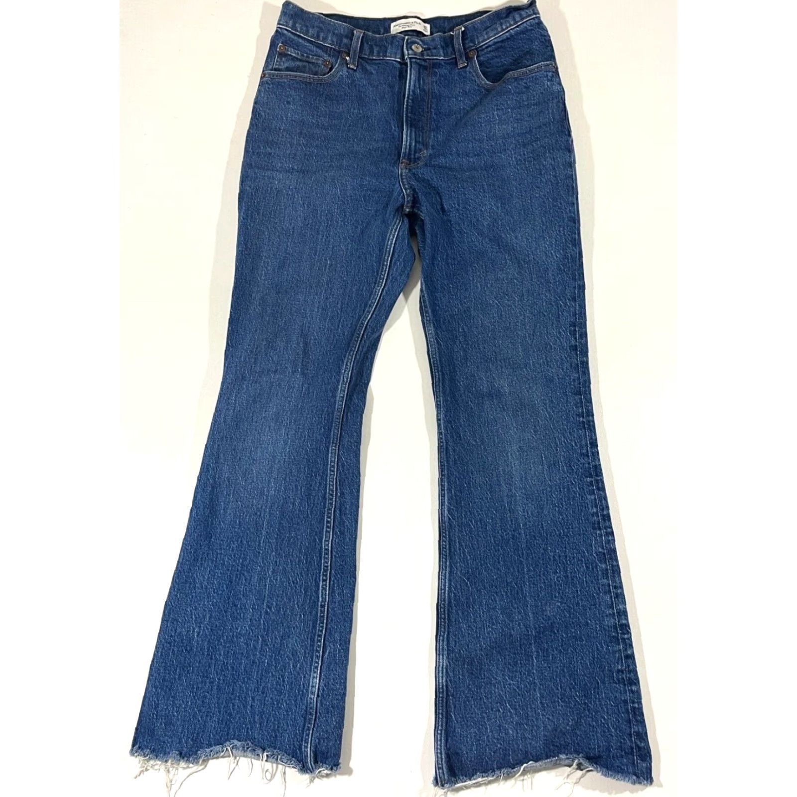Abercrombie & Fitch Abercrombie & Fitch Womens The Vintage Flare High Rise Jeans Sz 30/10R Jeans Blue 90s Womens Size 30" / US 8 / IT 44 - 2 Thumbnail