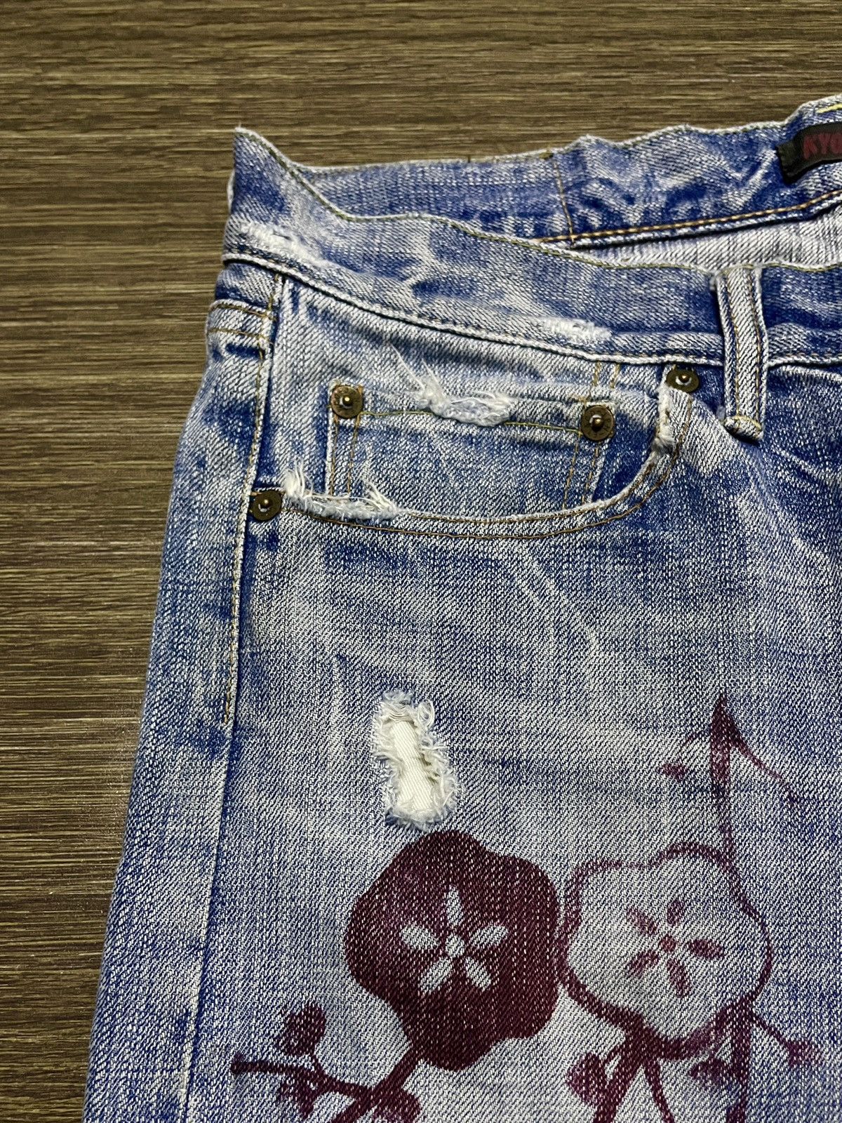 Japanese Brand Rare Vintage Japanese Brand Kyo Factory Jeans 1990s Size US 30 / EU 46 - 4 Thumbnail