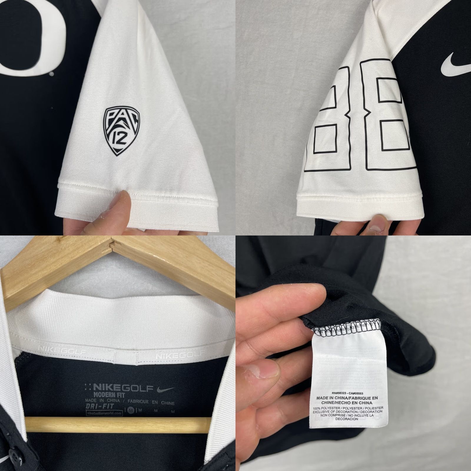 Nike Nike Dri-Fit Oregon Ducks Shirt Mens Medium Black Polo Capable Collar Team Issue Size US M / EU 48-50 / 2 - 8 Thumbnail