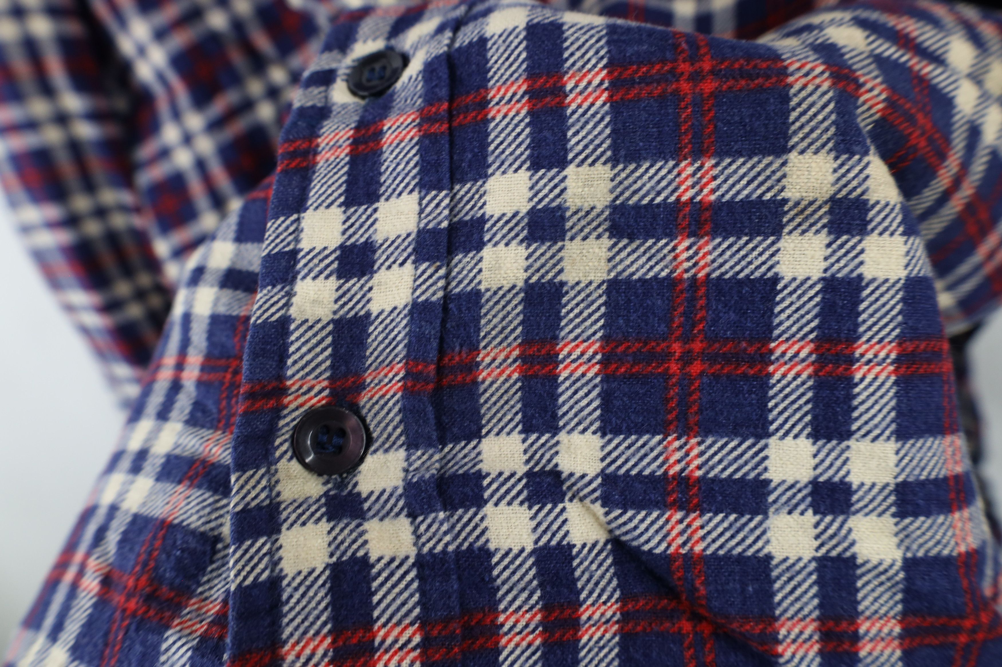 Vintage Vintage 90s Streetwear Flannel Button Shirt Jacket Shacket Size US XXL / EU 58 / 5 - 6 Thumbnail