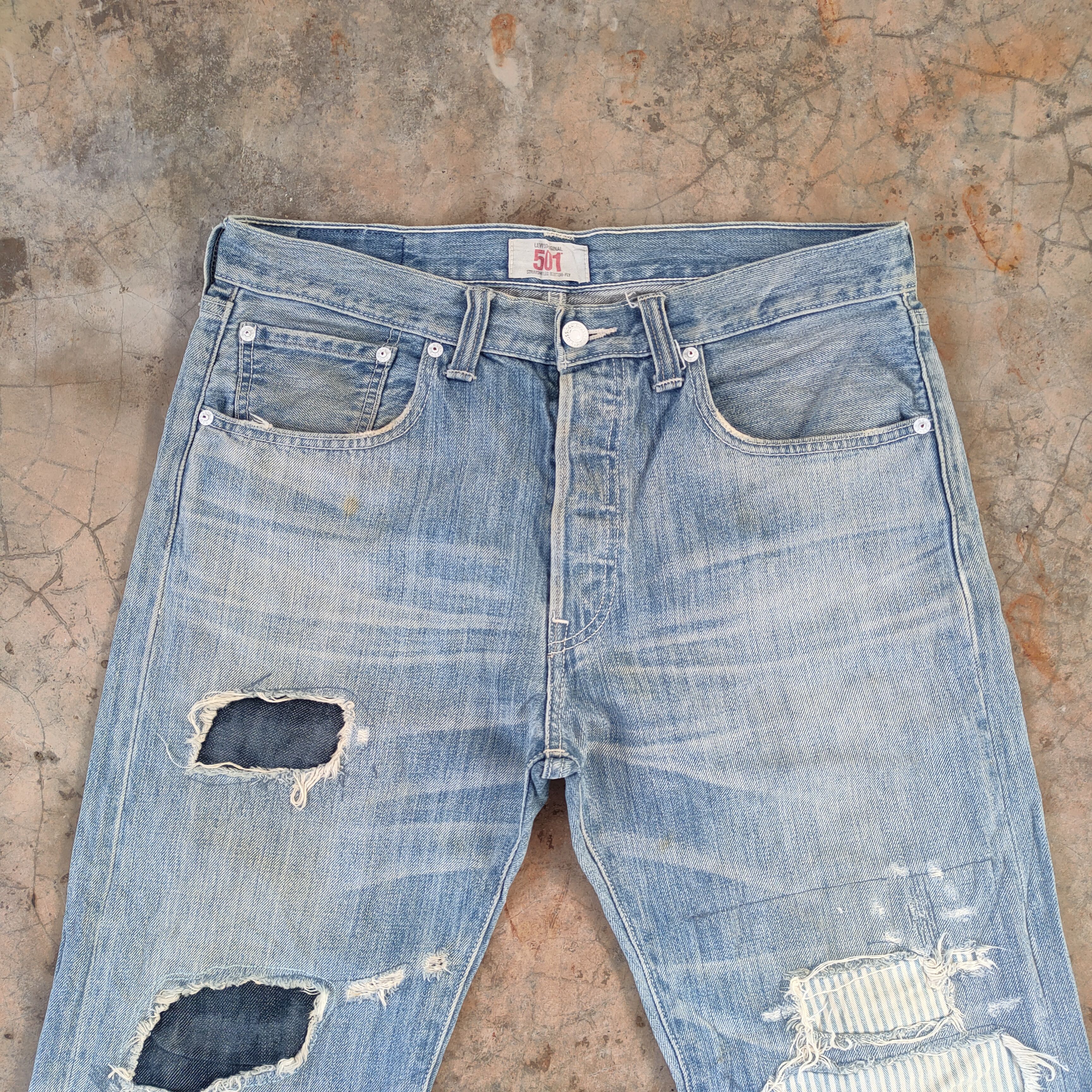Levi's Vintage Clothing Vintage Levi's 501 light blue jeans denim pants Size US 32 / EU 48 - 3 Thumbnail