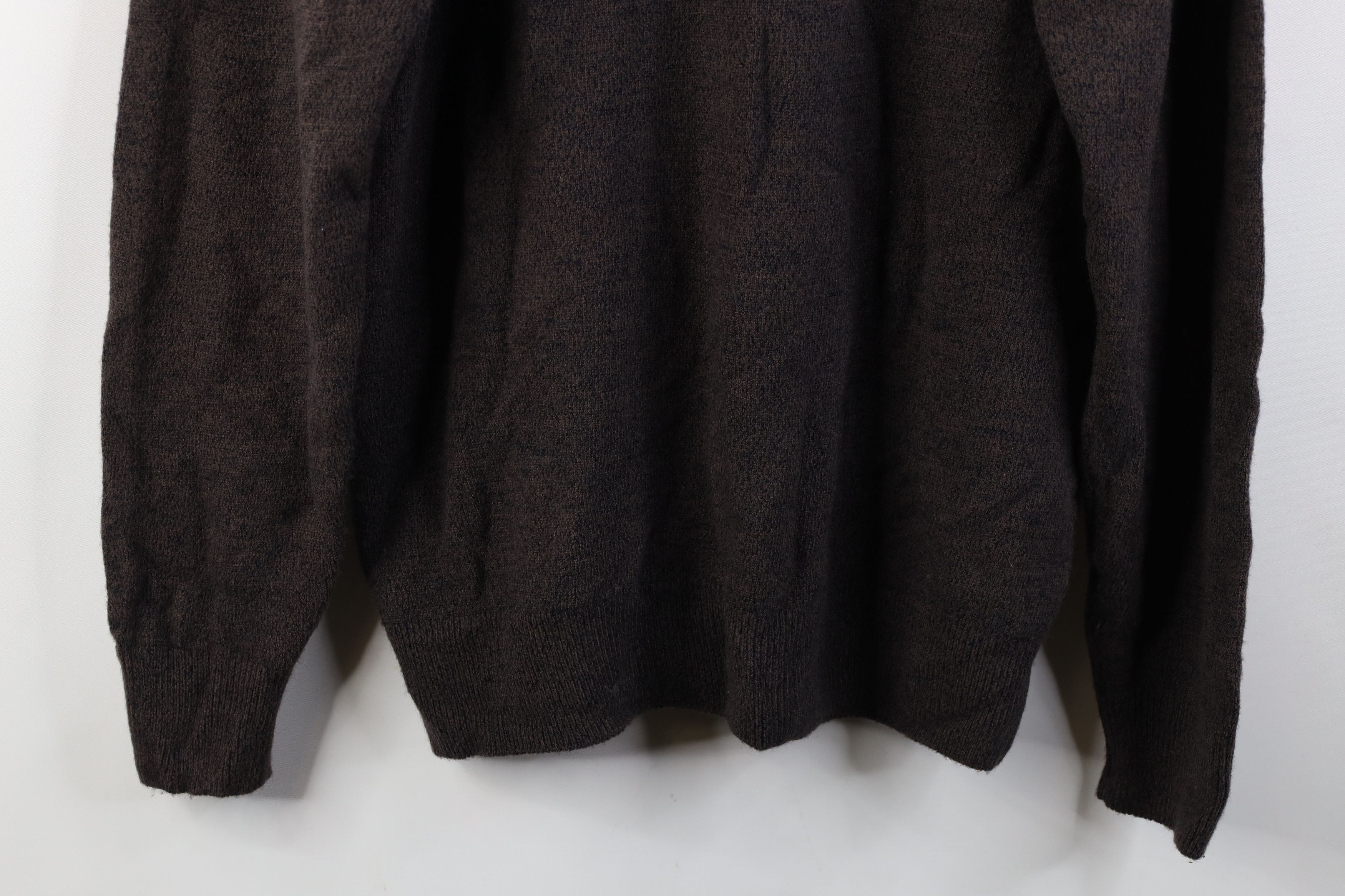 Vintage Vintage 90s Streetwear Collared Pullover Sweater Brown Size US M / EU 48-50 / 2 - 12 Thumbnail
