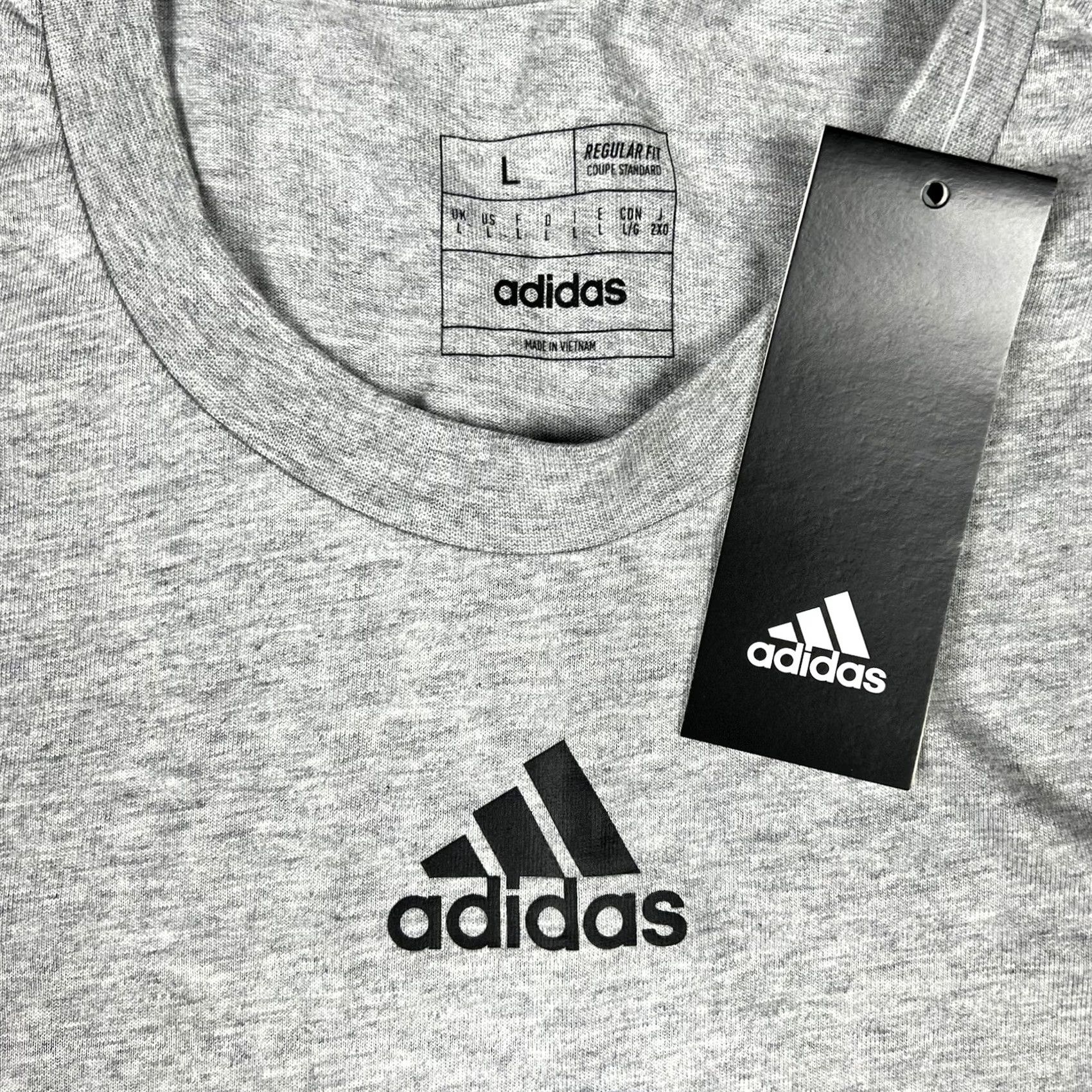 Adidas Adidas Atlanta’s Finest 5K Graphic Shirt Adult Large Performance Activewear Gray Cotton Short Sleeve Crew Neck Heathered Breathing Logo Size US L / EU 52-54 / 3 - 2 Thumbnail