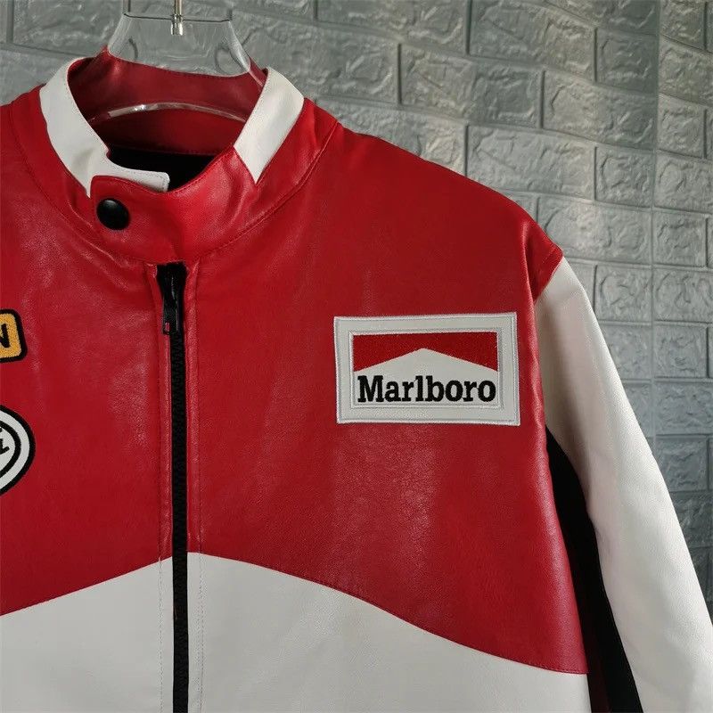 Marlboro Vintage Marlboro racing jacket size L big logo Size US L / EU 52-54 / 3 - 10 Thumbnail