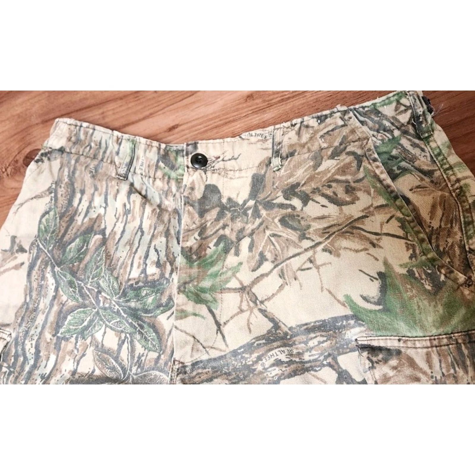 Realtree VINTAGE Rattlers Realtree Camo Cargo Pants Men's 34x30 Large USA Made Size US 33 - 5 Thumbnail