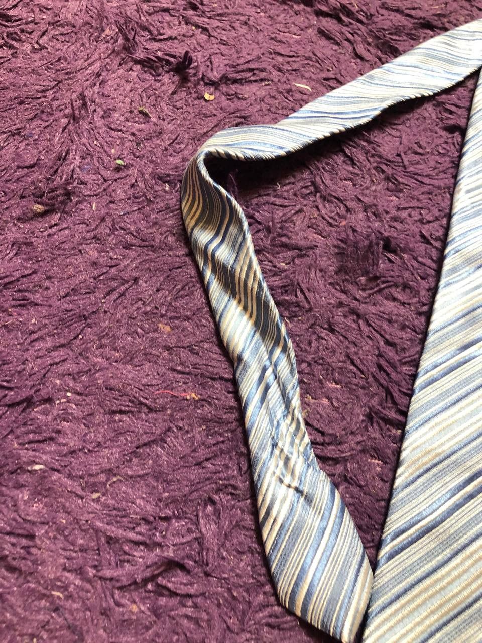 Lanvin Lanvin Paris Silk Striped Tie Vintage Size ONE SIZE - 11 Thumbnail