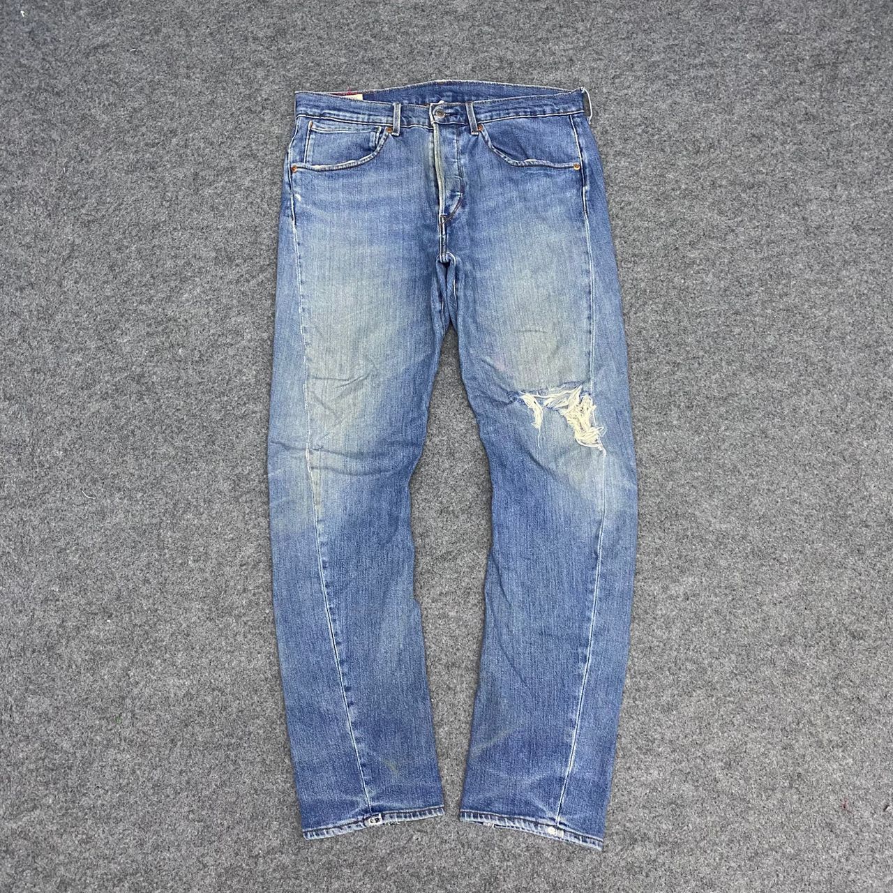 Levi's 💥Best Offer💥Vintage Levis Engineering Distressed Denim Size US 33 - 1 Thumbnail