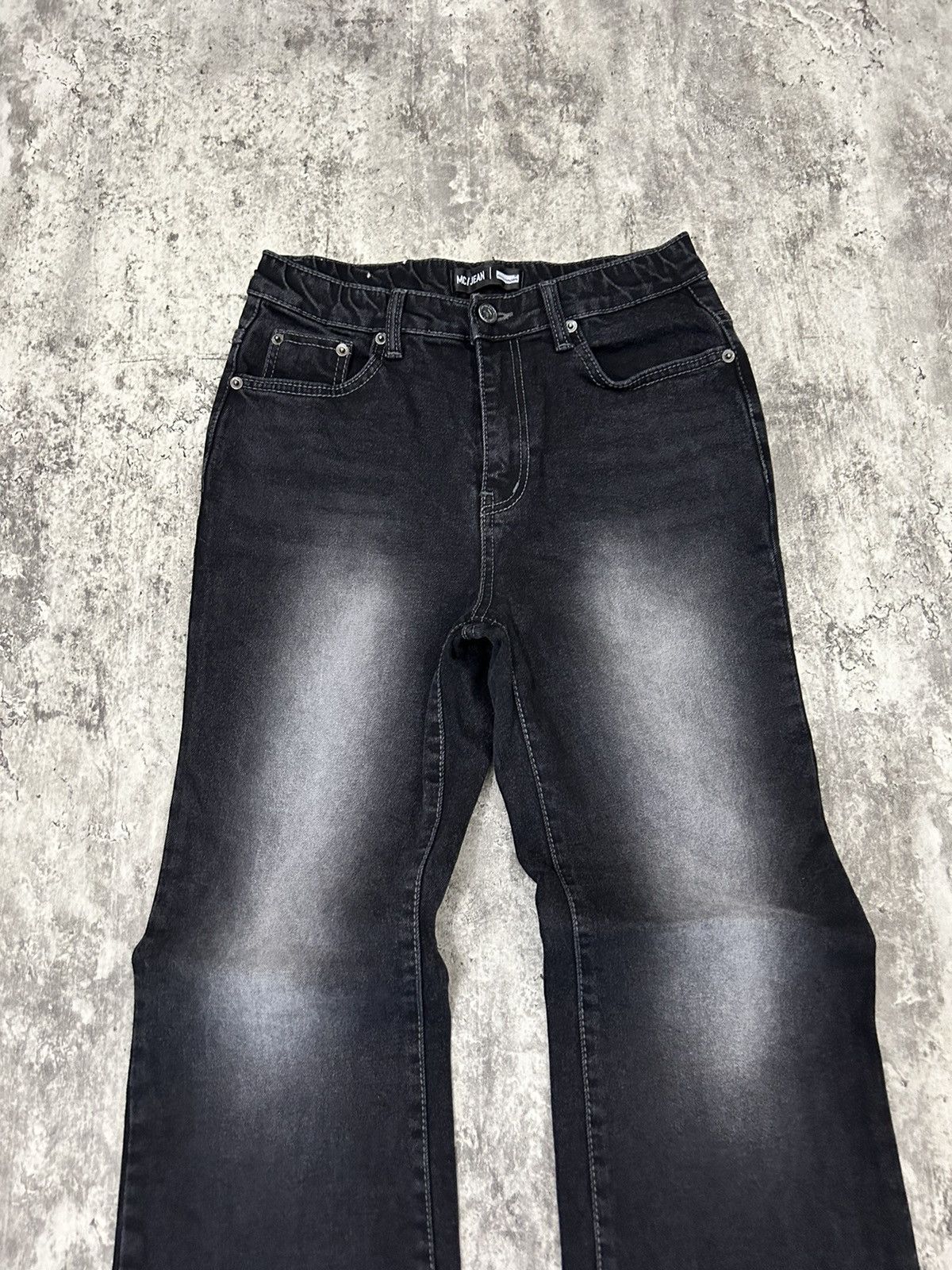 If Six Was Nine × Le Grande Bleu (L.G.B.) × Tornado Mart Millioncore Acid Wash Flare Pants Size US 27 - 4 Thumbnail