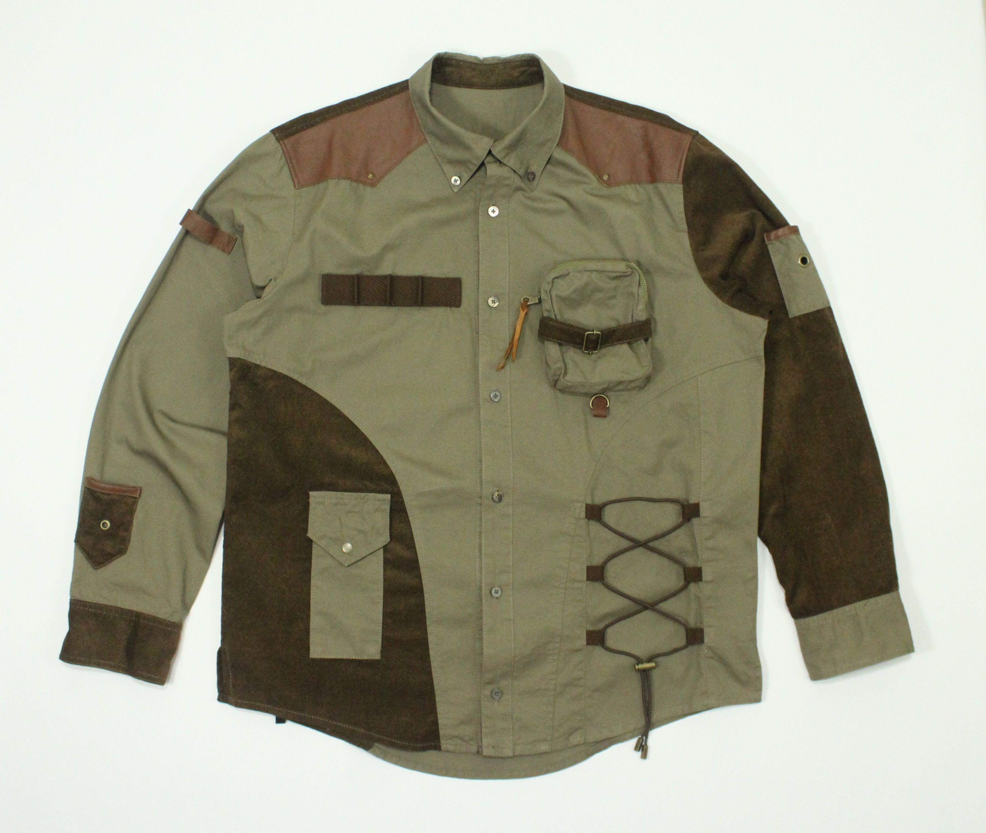 Japanese Brand 🔥Shirt Pockets Multi Styled Gothic Grunge Raver Skater Size US M / EU 48-50 / 2 - 10 Thumbnail