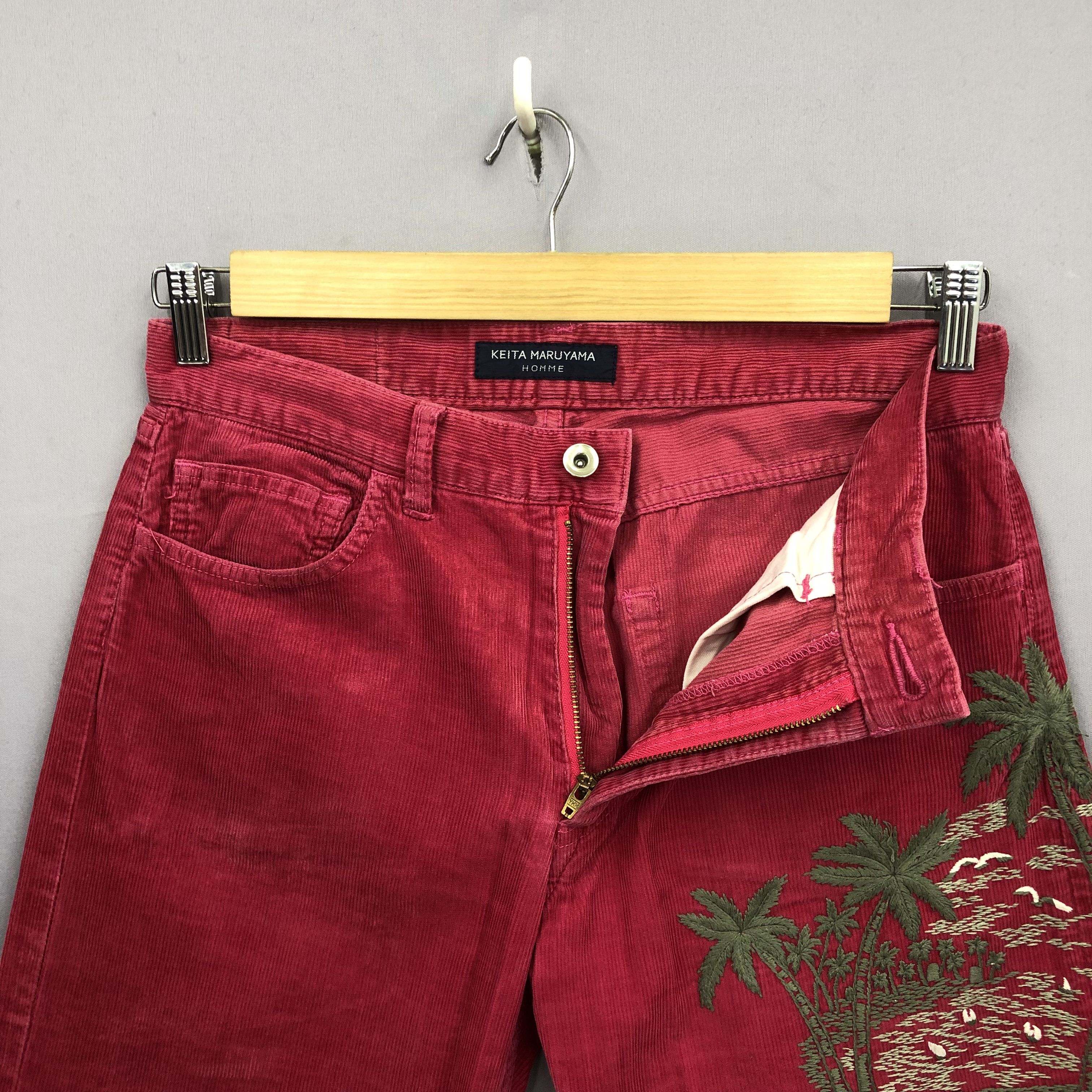 Japanese Brand Y2k Keita Maruyama Japanese Corduroy Jeans Embroidery Denim Size US 30 / EU 46 - 8 Thumbnail