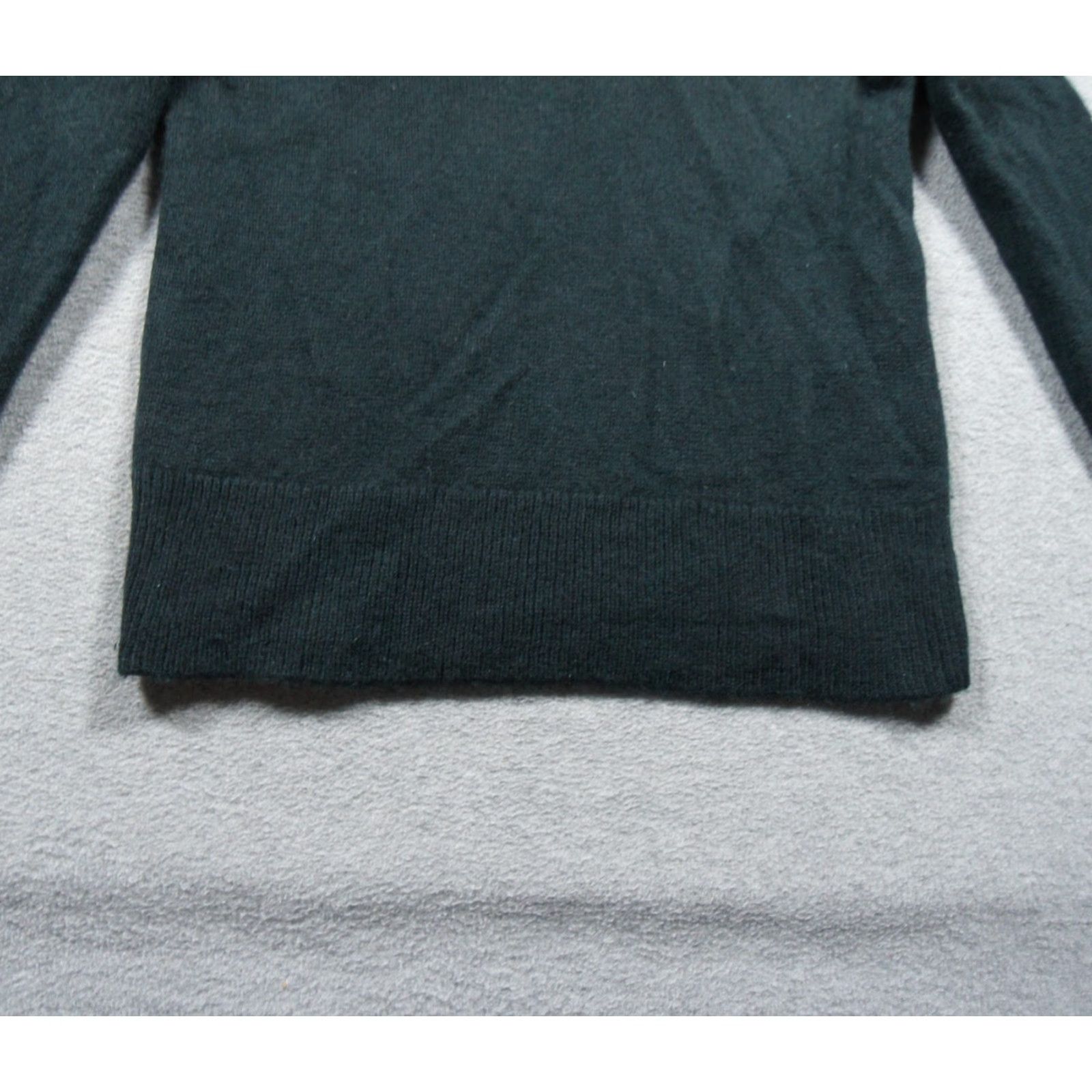 Bloomingdale's C by Bloomingdales Sweater Womens Small Green Cashmere 2Ply Knit Pullover Size S / US 4 / IT 40 - 3 Thumbnail