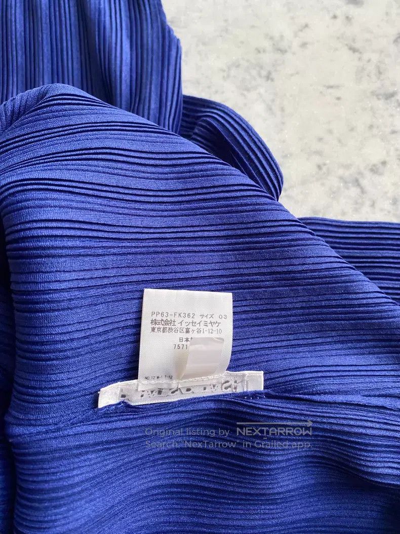 Issey Miyake Issey Miyake Blue Rib Top Size L / US 10 / IT 46 - 8 Thumbnail