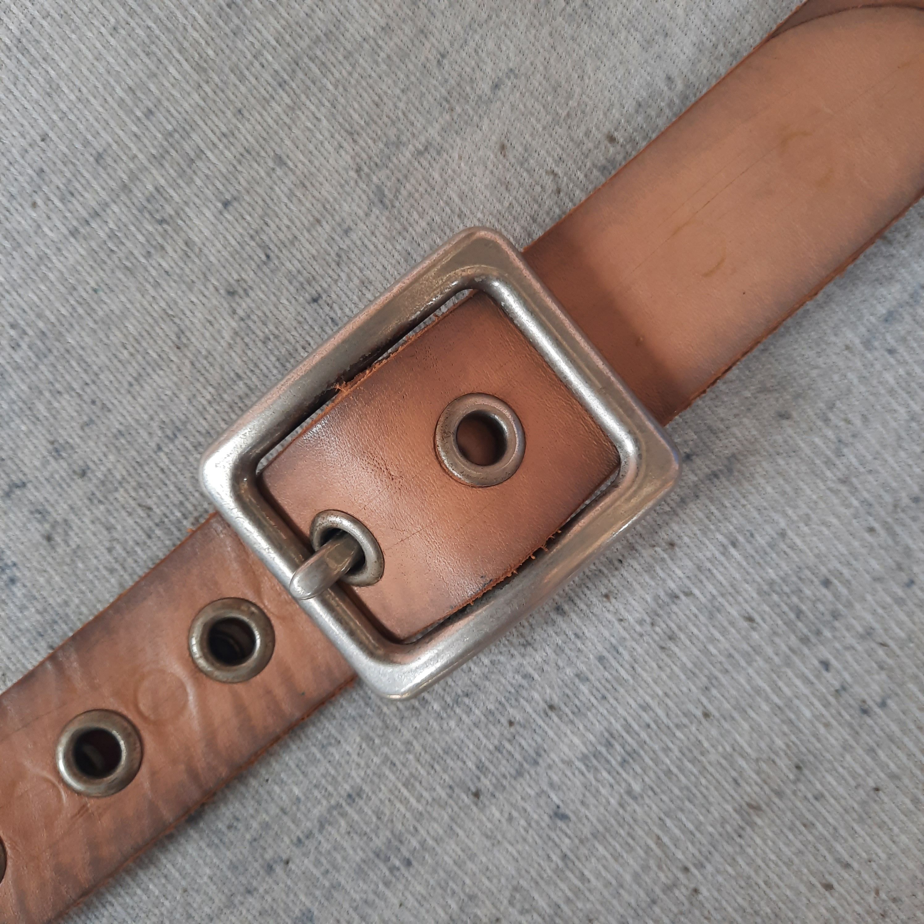 14th Addiction 🕸️ Garrison hole ring punk gothic style leather belt Size ONE SIZE - 7 Thumbnail