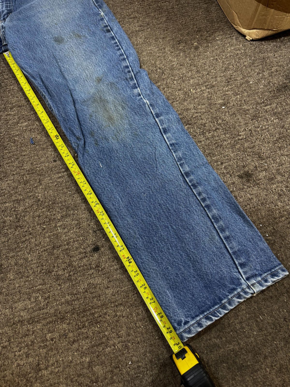 Carhartt Carhartt Men's Blue Denim Work Jeans 35X34 Size US 35 - 6 Thumbnail
