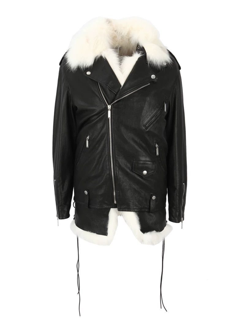 Saint Laurent Paris Saint Laurent Fur Leather Jacket Size US S / EU 44-46 / 1 - 1 Thumbnail