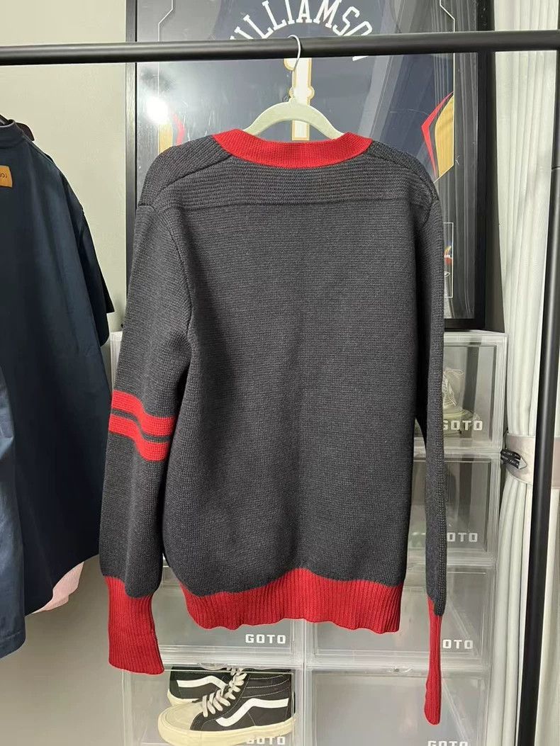 Louis Vuitton Louis Vuitton Embroidered Grey Cardigan Sweater-2506 Size US XL / EU 56 / 4 - 2 Thumbnail