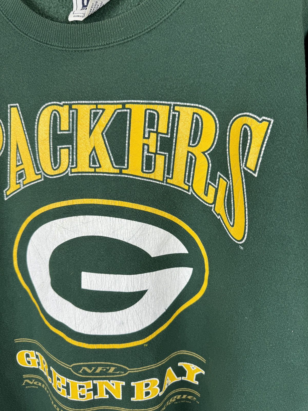 Lee × Nutmeg × Vintage Lee Sport Nutmeg vintg 1997 Packers Green Bay NFL sweatshirt Size US XL / EU 56 / 4 - 4 Thumbnail
