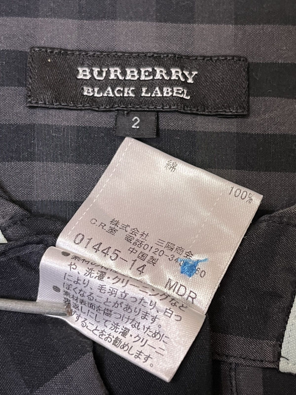 Burberry grail🔥Burberry black label check 3 quarter polo shirt Size US M / EU 48-50 / 2 - 14 Thumbnail