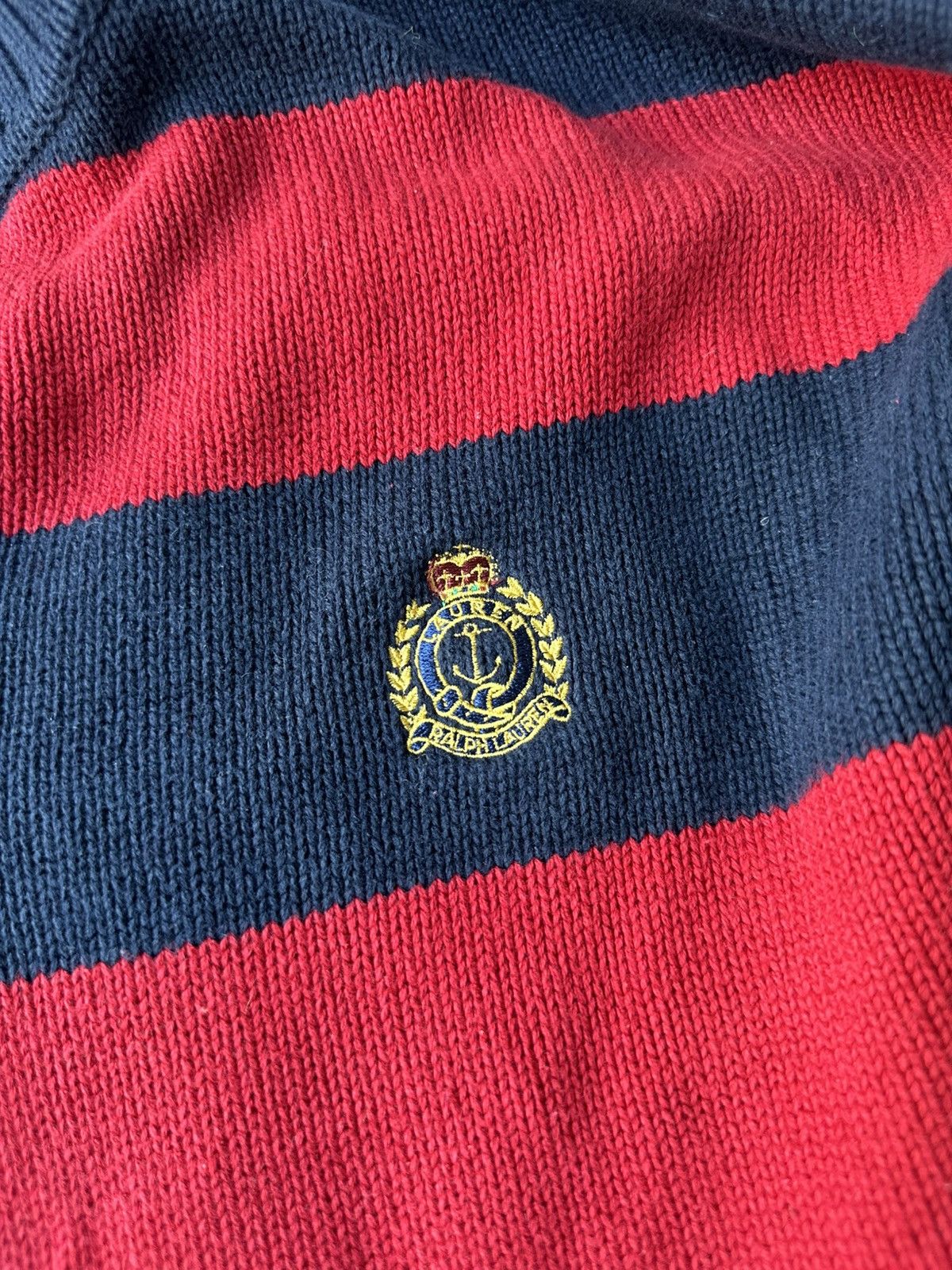 Polo Ralph Lauren Quarter-Zip Crest Knitwear Size US XL / EU 56 / 4 - 2 Thumbnail
