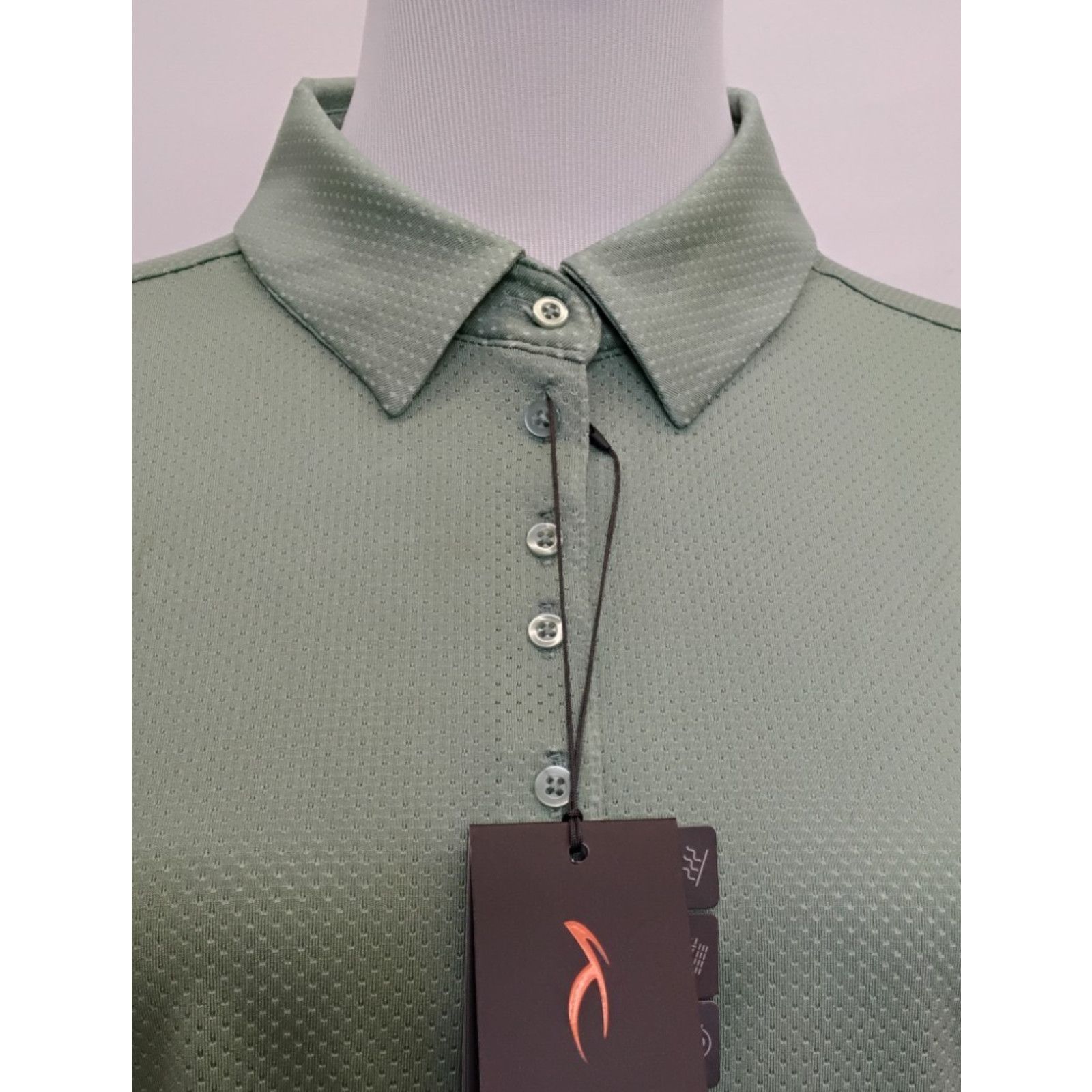 KJUS Kjus Women's Eve Polo Size 40/L Green Light Weight Golf Size L / US 10 / IT 46 - 5 Thumbnail