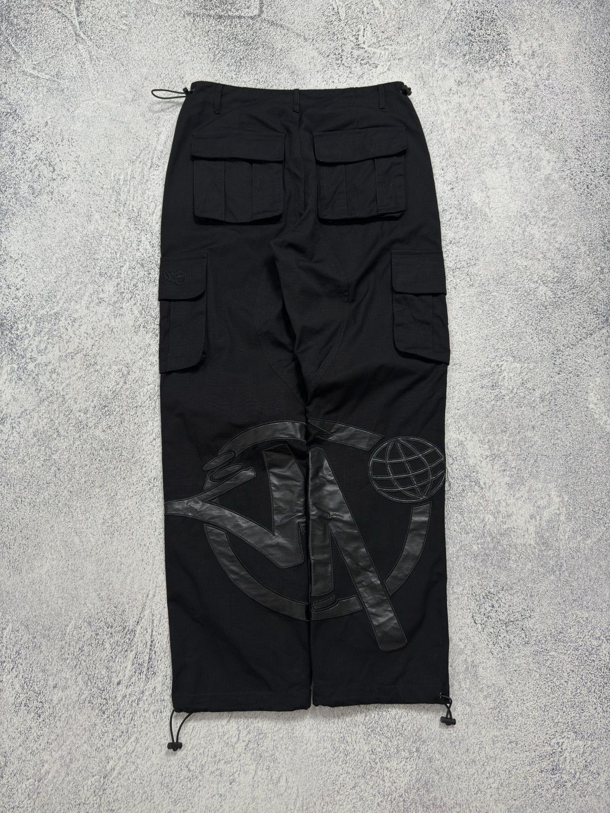 Corteiz × Japanese Brand Y2K Minus Two Parachute Cargo Pants Big Logo BBC Style Size US 30 / EU 46 - 14 Thumbnail
