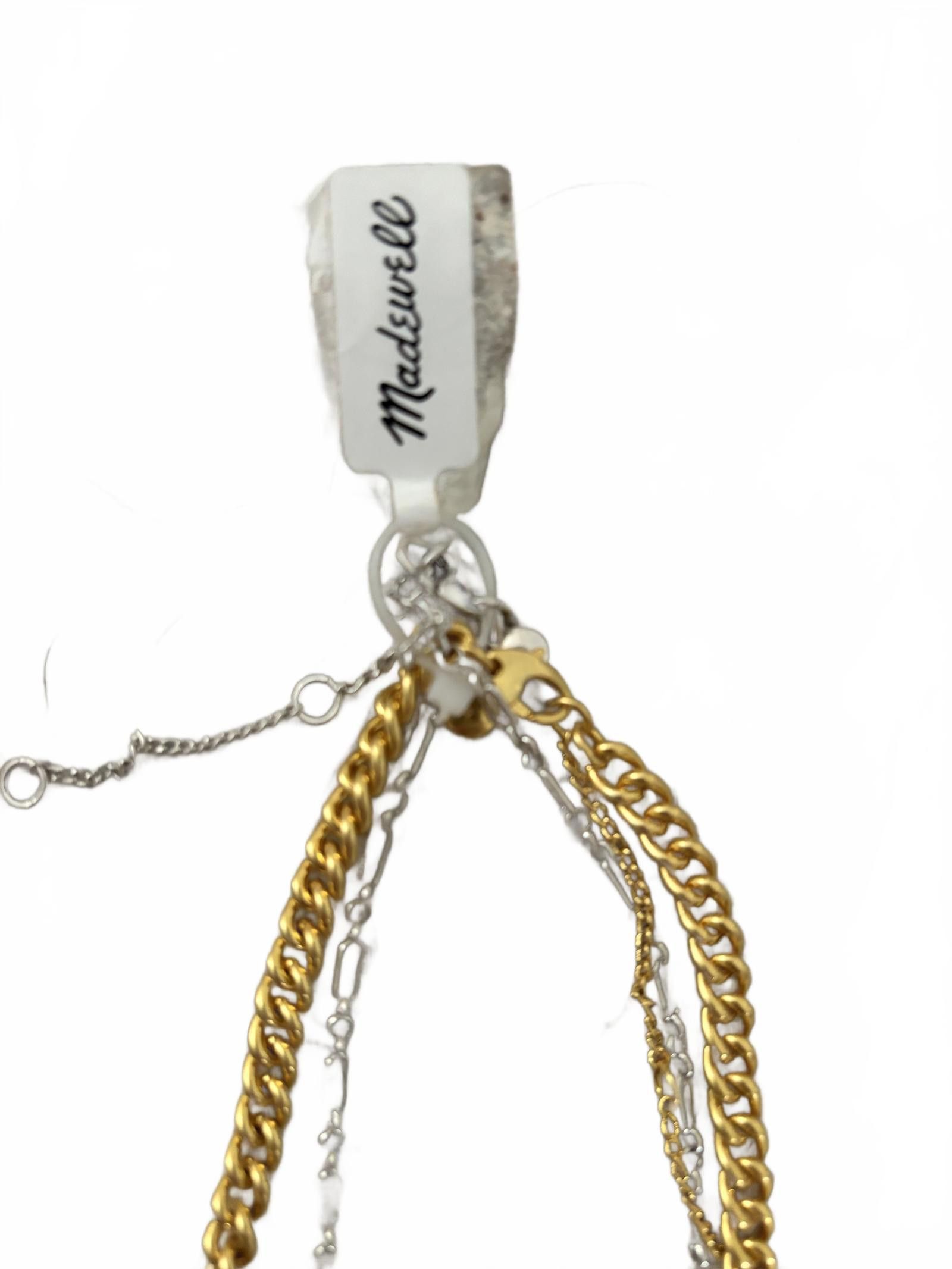 Madewell NWT Gold and Silver Madewell Layered Chain Necklace Size ONE SIZE - 2 Thumbnail