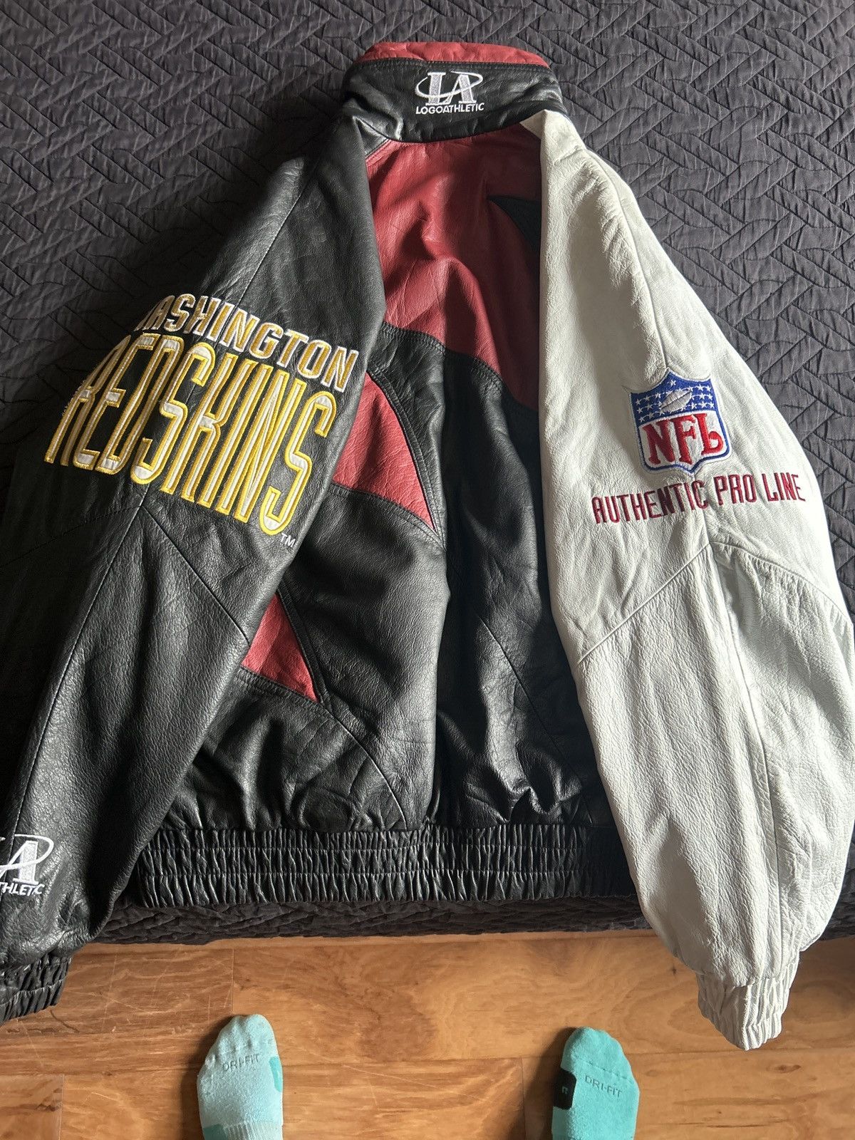 Logo Athletic Washington commanders leather jacket Size US L / EU 52-54 / 3 - 7 Thumbnail