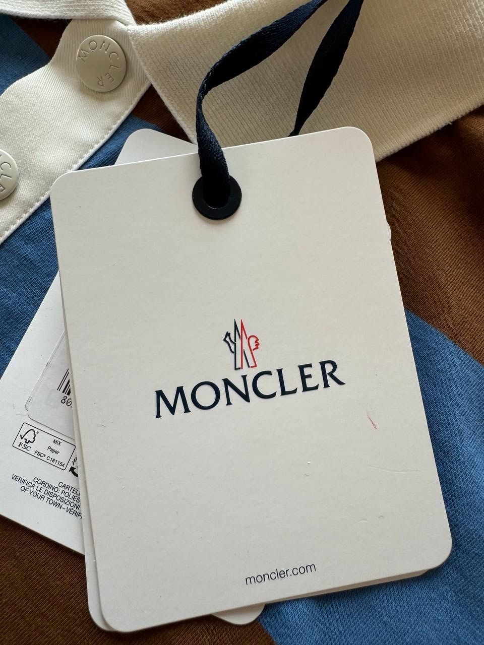 Moncler Moncler SS Striped Polo Size US M / EU 48-50 / 2 - 15 Thumbnail
