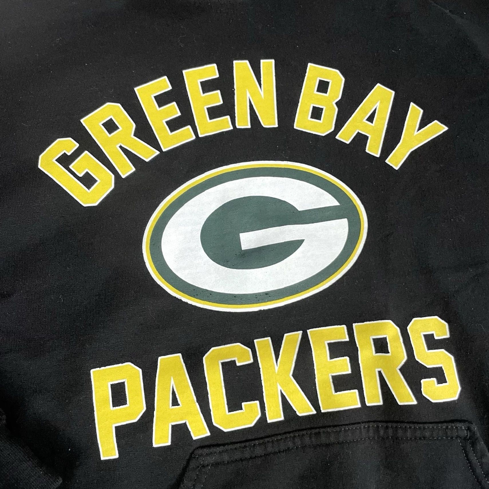 NFL VINTAGE NFL Green Bay Packers Sweatshirt Mens M Black Pullover Hoodie Team Apparel Size US M / EU 48-50 / 2 - 3 Thumbnail
