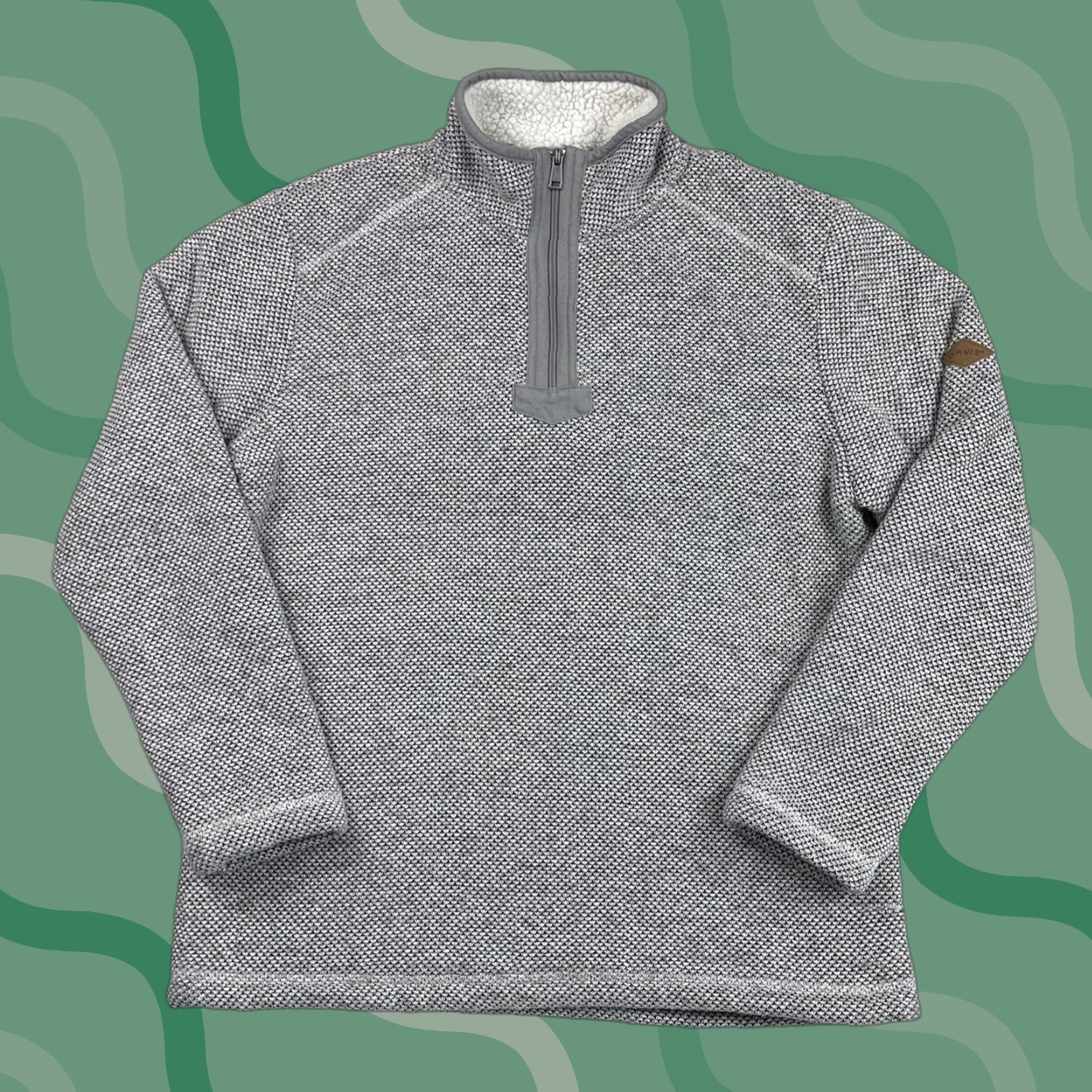 Orvis Orvis Mens M Fleece Sherpa Lined 1/4 Zip Pullover Sweatshirt Sweater Grey Size US M / EU 48-50 / 2 - 1 Thumbnail