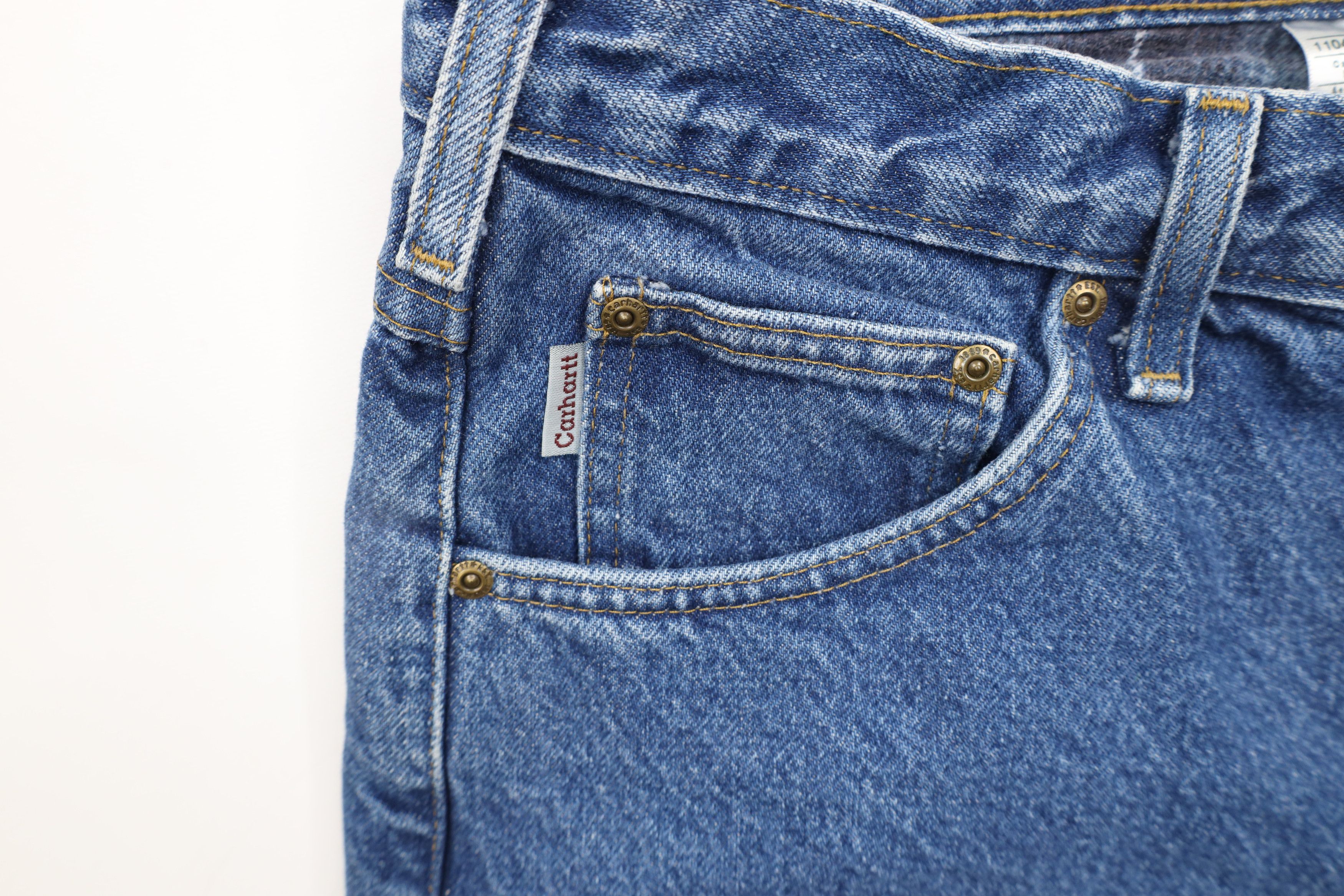 Carhartt × Vintage Vintage Y2K 2004 Carhartt Out Flannel Lined Denim Jeans Size US 38 / EU 54 - 8 Thumbnail