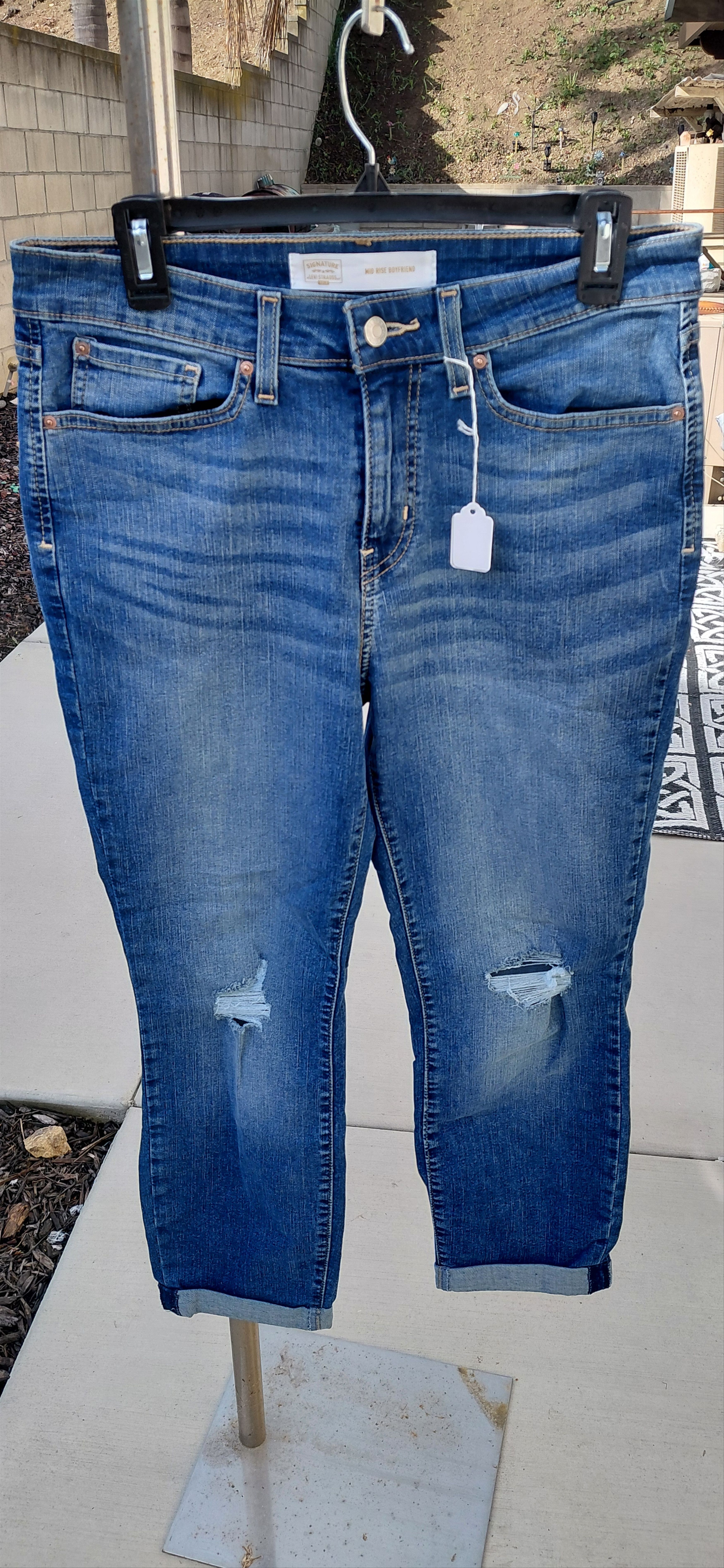 Levi's Mid-Rise Boyfriend Size 30" / US 8 / IT 44 - 2 Thumbnail