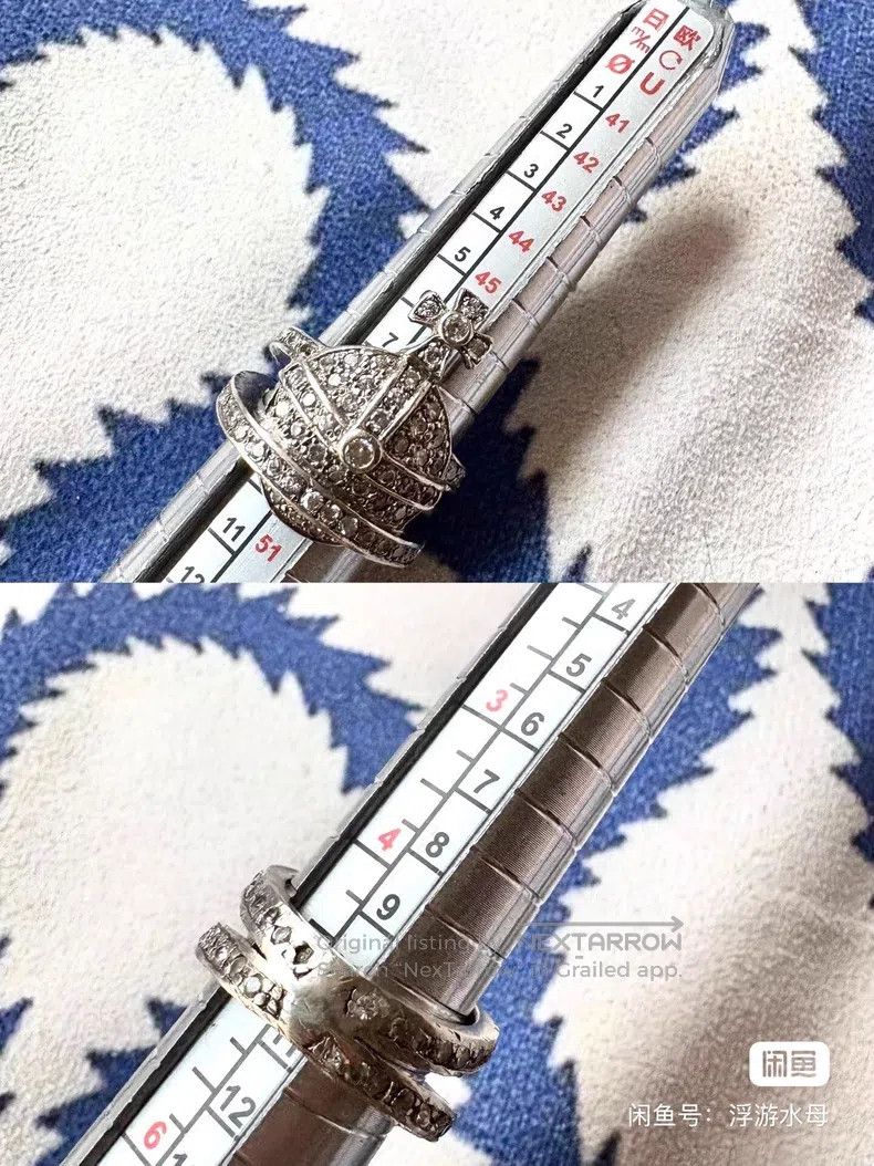 Vivienne Westwood Vivienne Westwood size XS Vintage Diamond-Encrusted Saturn Size ONE SIZE - 8 Thumbnail