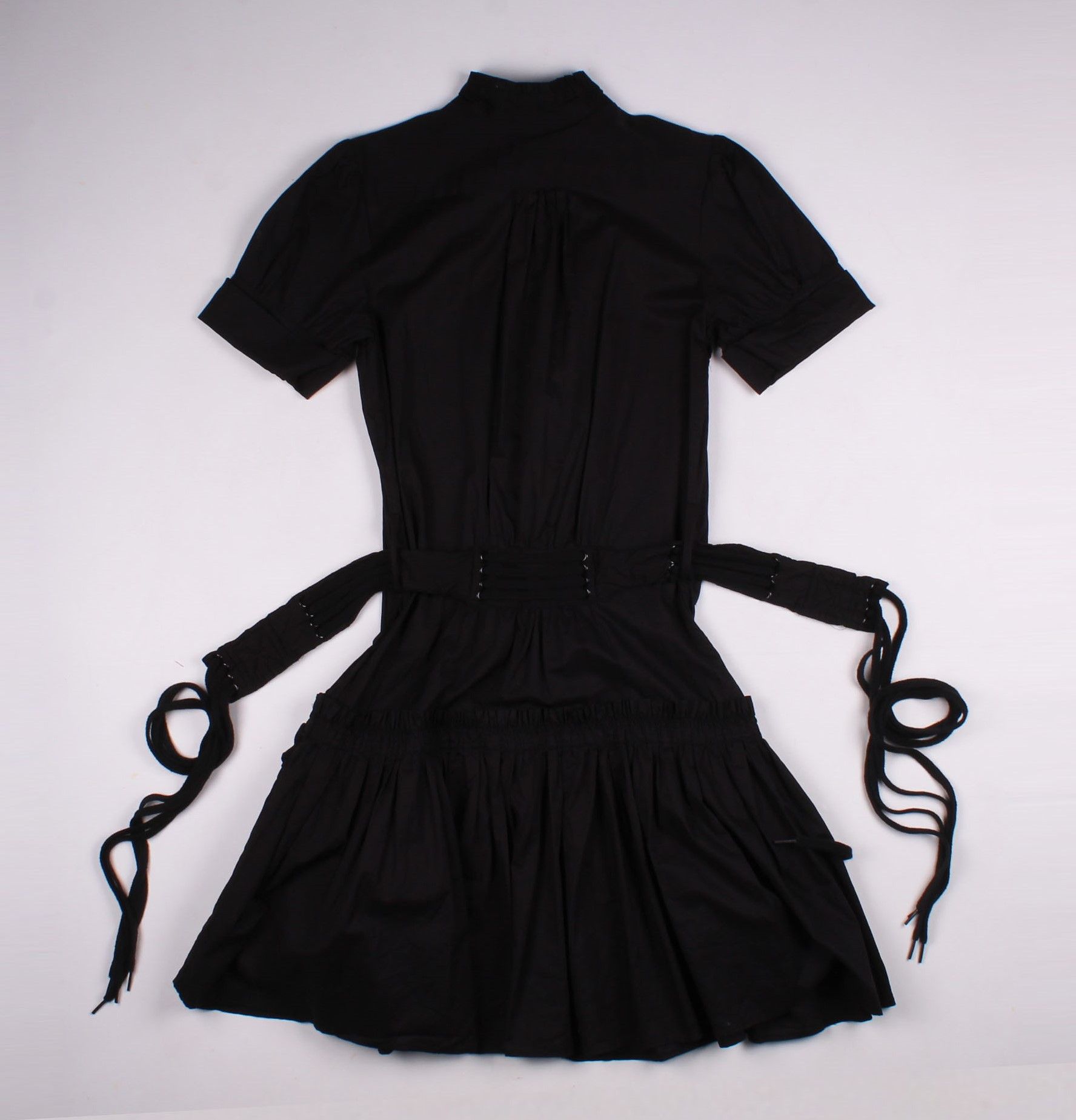 Marc Jacobs Marc Jacobs Y2K Black Grunge Whimsigoth Belted Mini Dress Size S / US 4 / IT 40 - 11 Thumbnail
