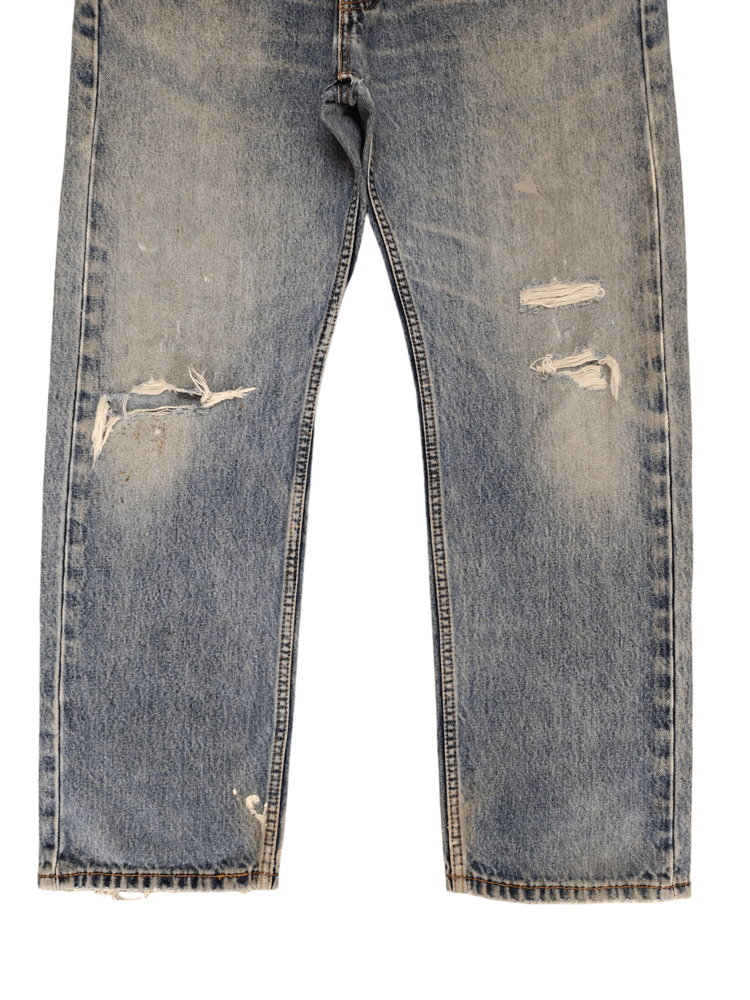 Levi's Vintage Y2k Levis 505 Distress Faded Sand Wash Denim Jeans Size US 36 / EU 52 - 6 Thumbnail