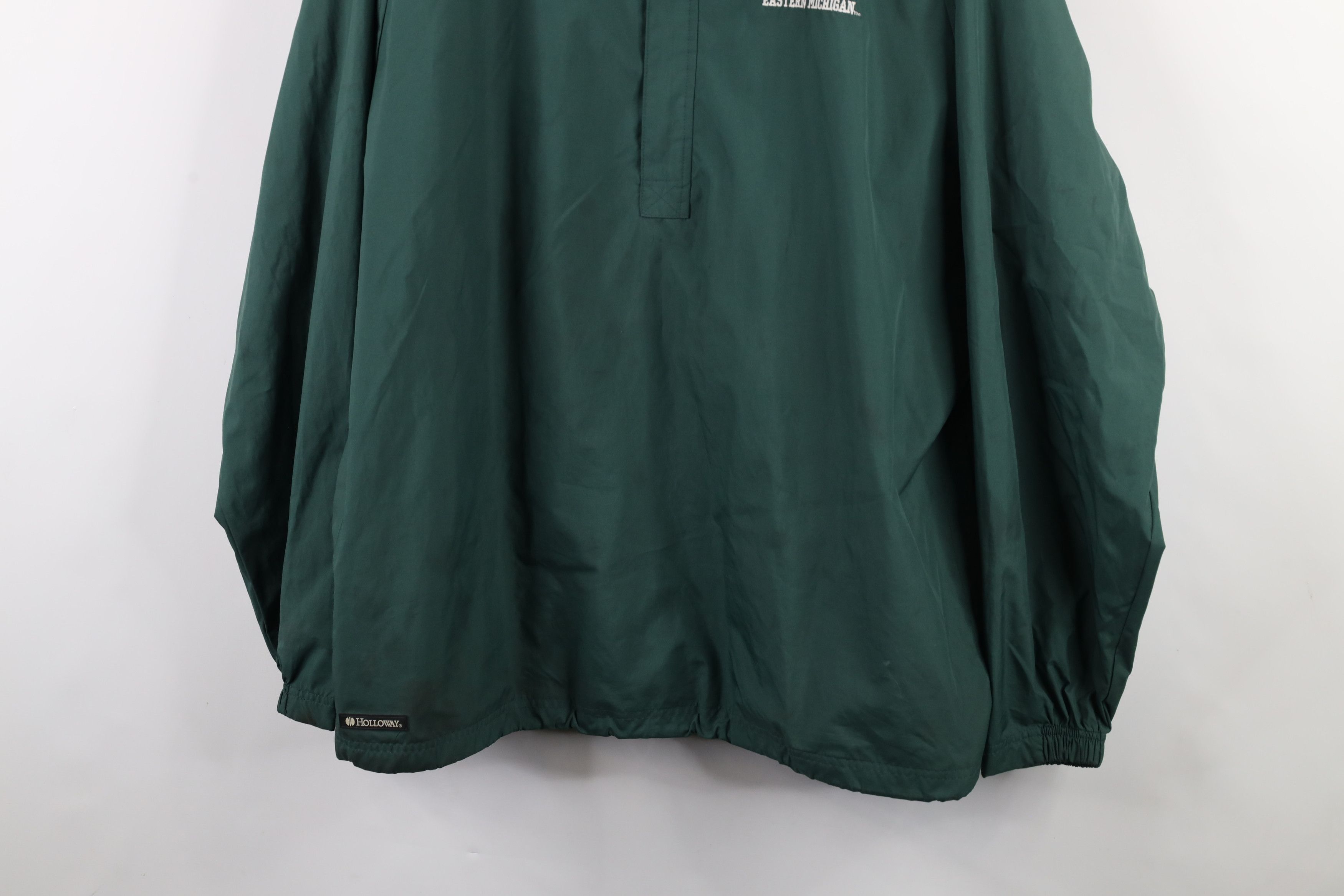 Vintage Vintage 90s Spell Eastern Michigan University Hooded Jacket Size US L / EU 52-54 / 3 - 3 Thumbnail