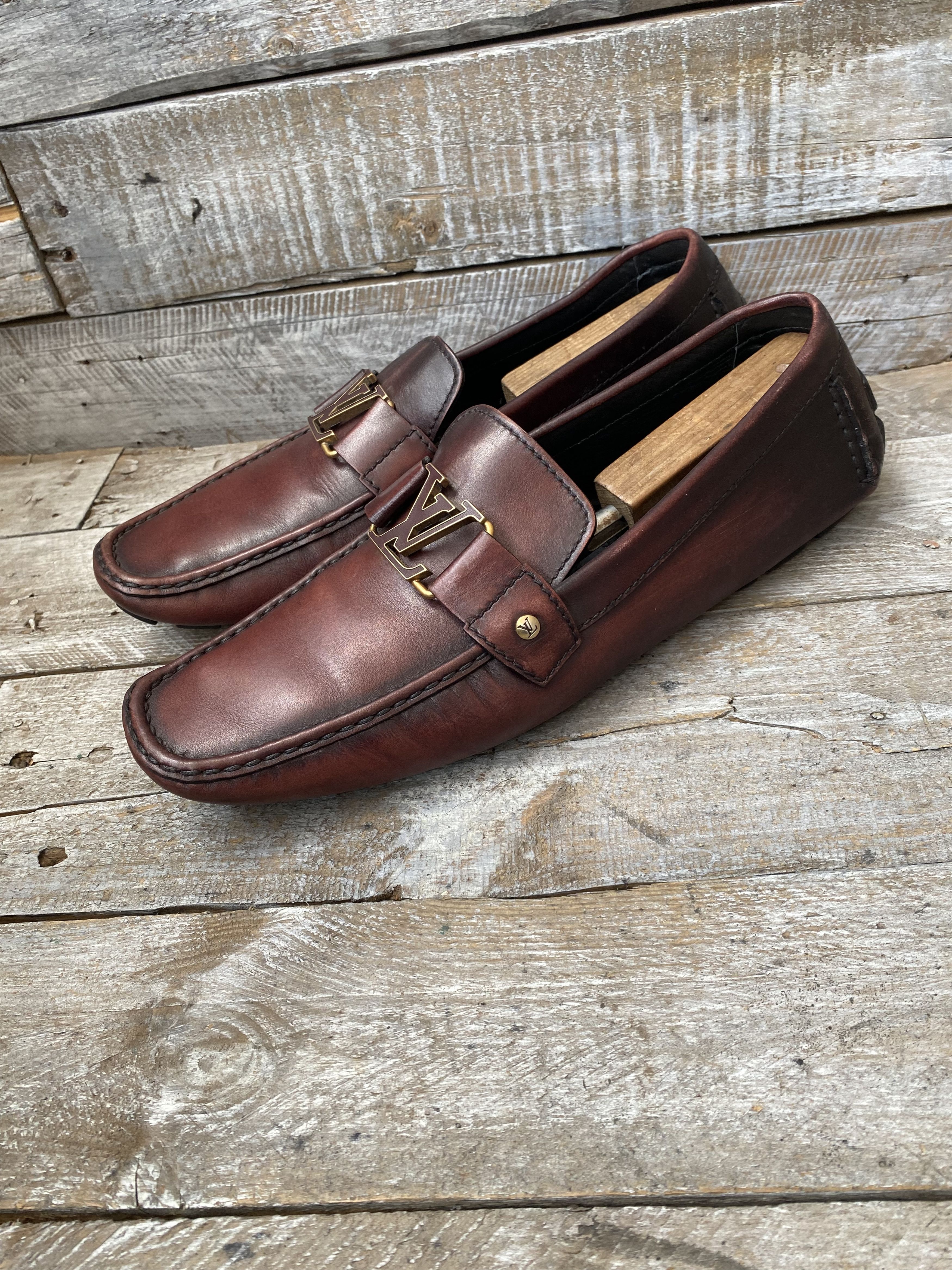 Louis vuitton montecarlo logo horsebit loafer slip on uk11.5